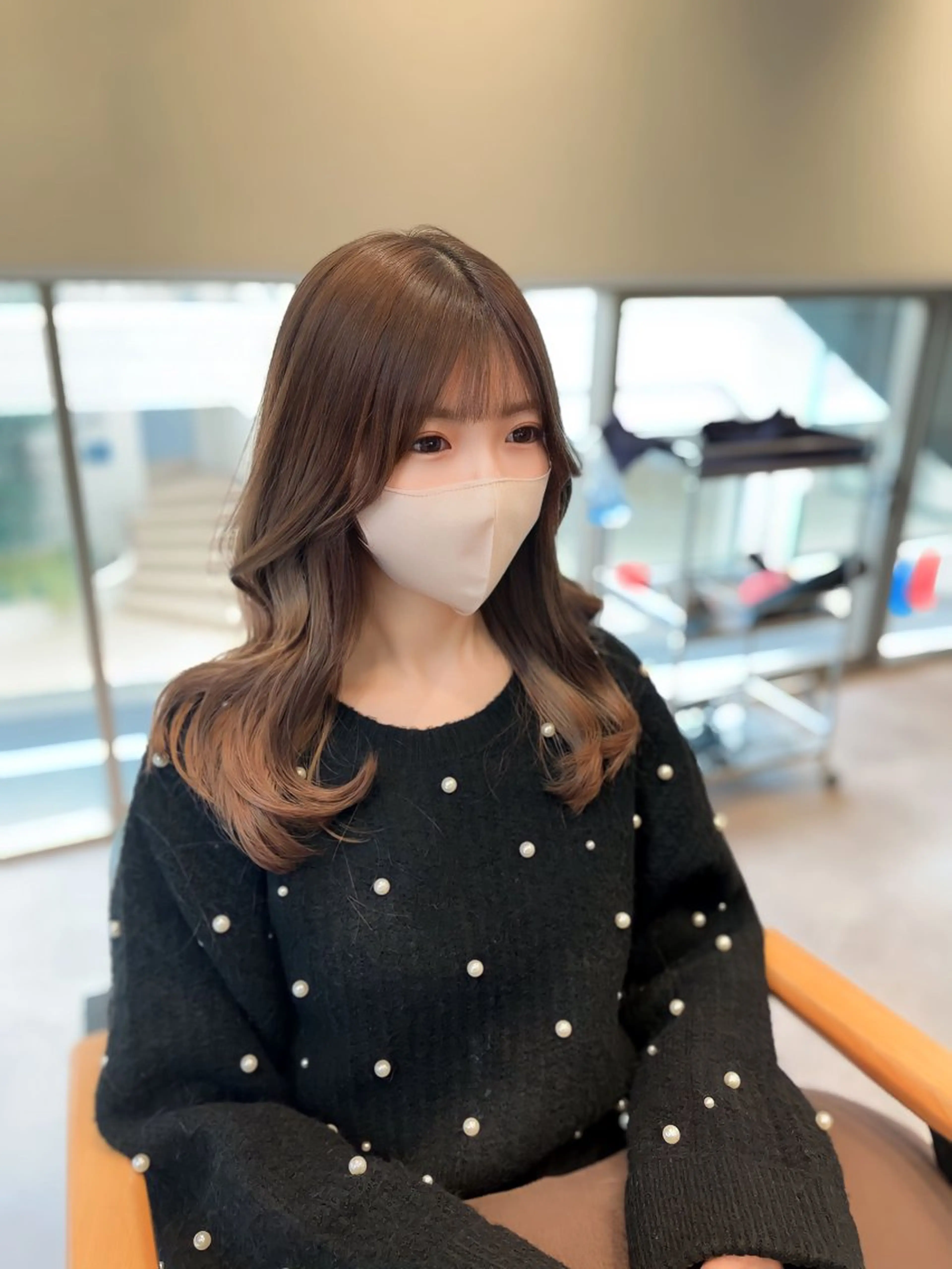 セミロング カラー パーマ ヘアアレンジ 佐藤優太朗 似合わせ/髪質改善のヘアスタイル