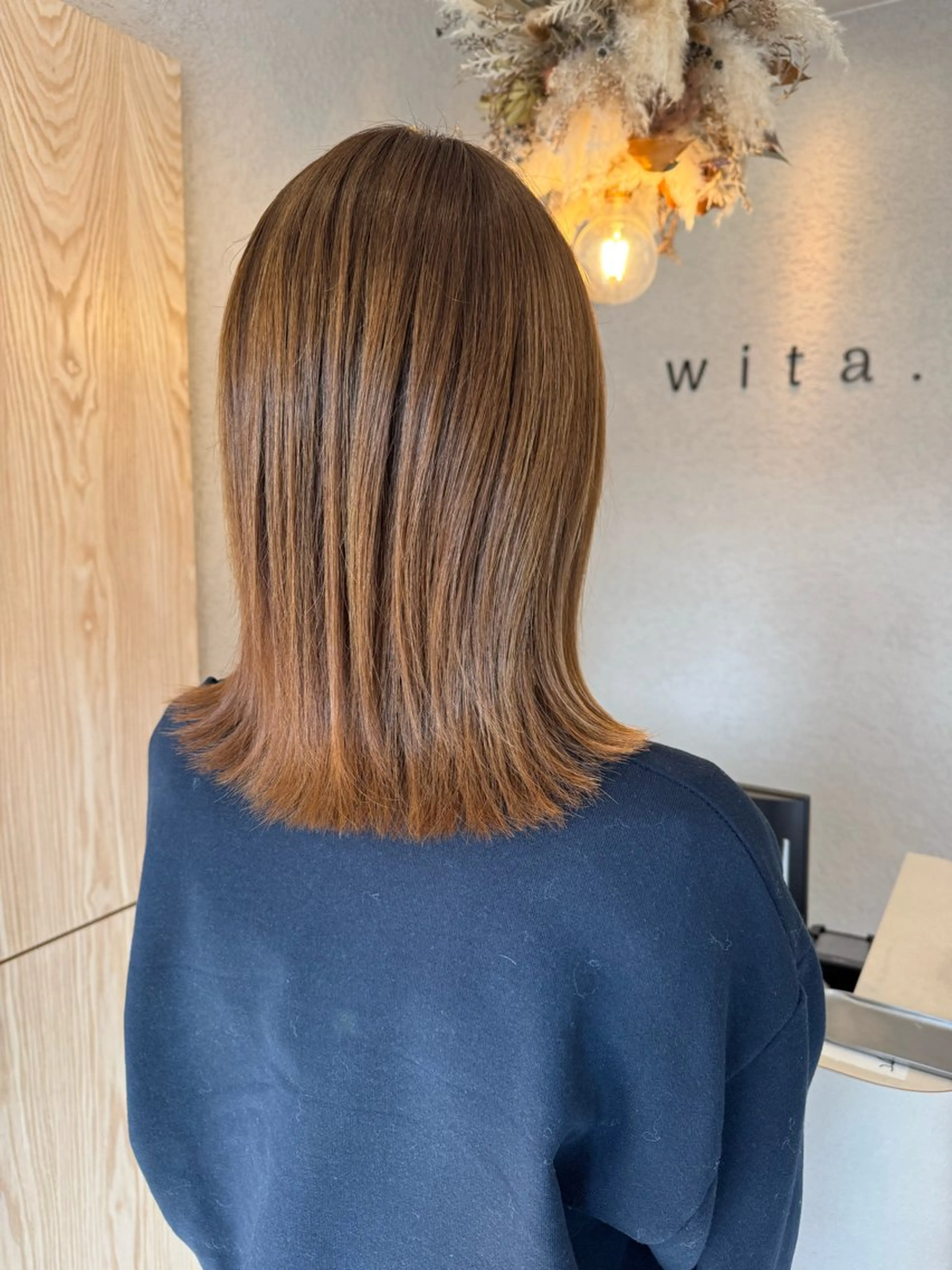 ミディアム カラー 蟹江 聡太✨レイヤーカットのヘアスタイル