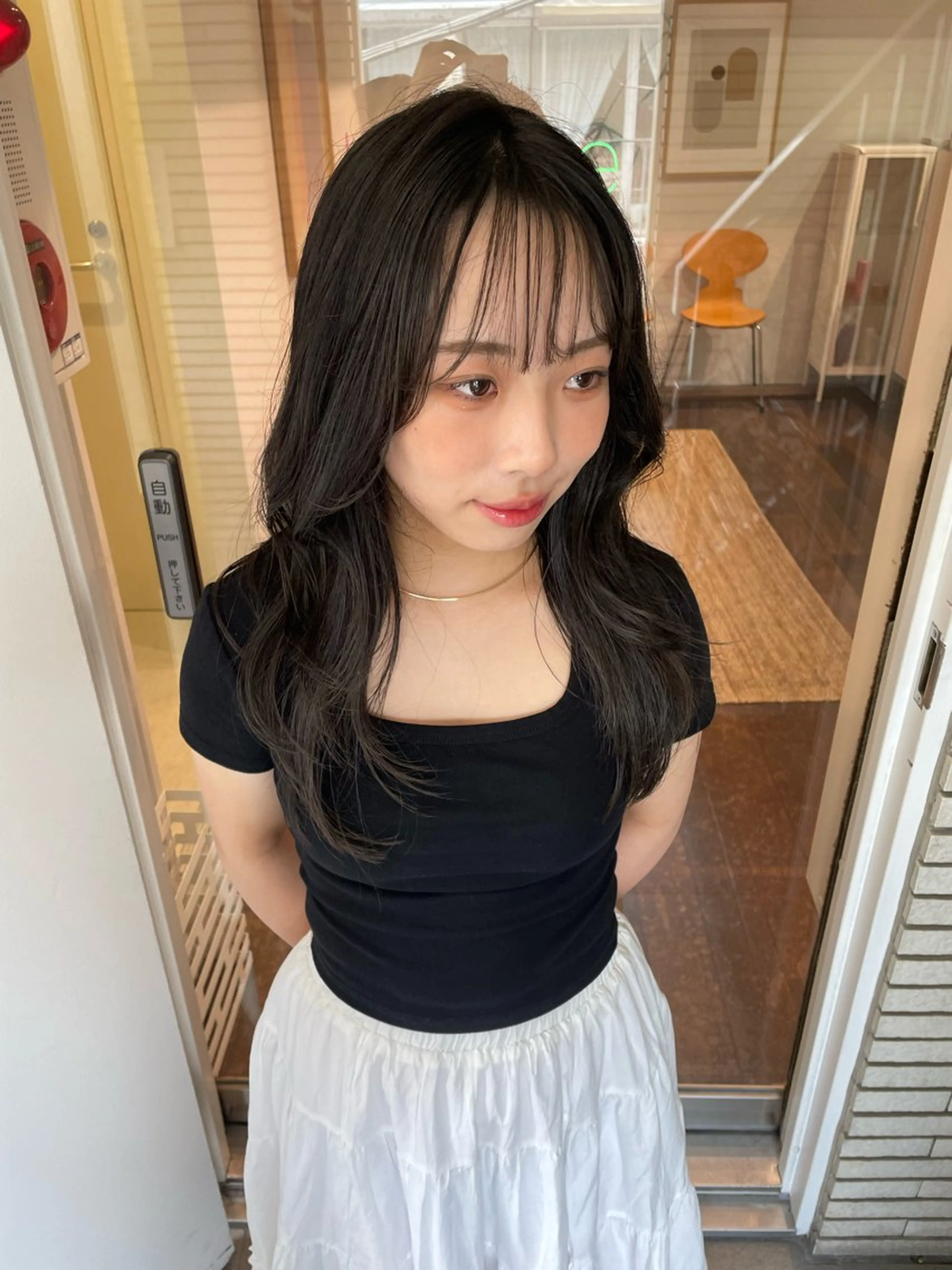 ロング カラー レイヤーカット カット ヘアカラー トリートメント レイヤーカット🎀 kanaのヘアスタイル