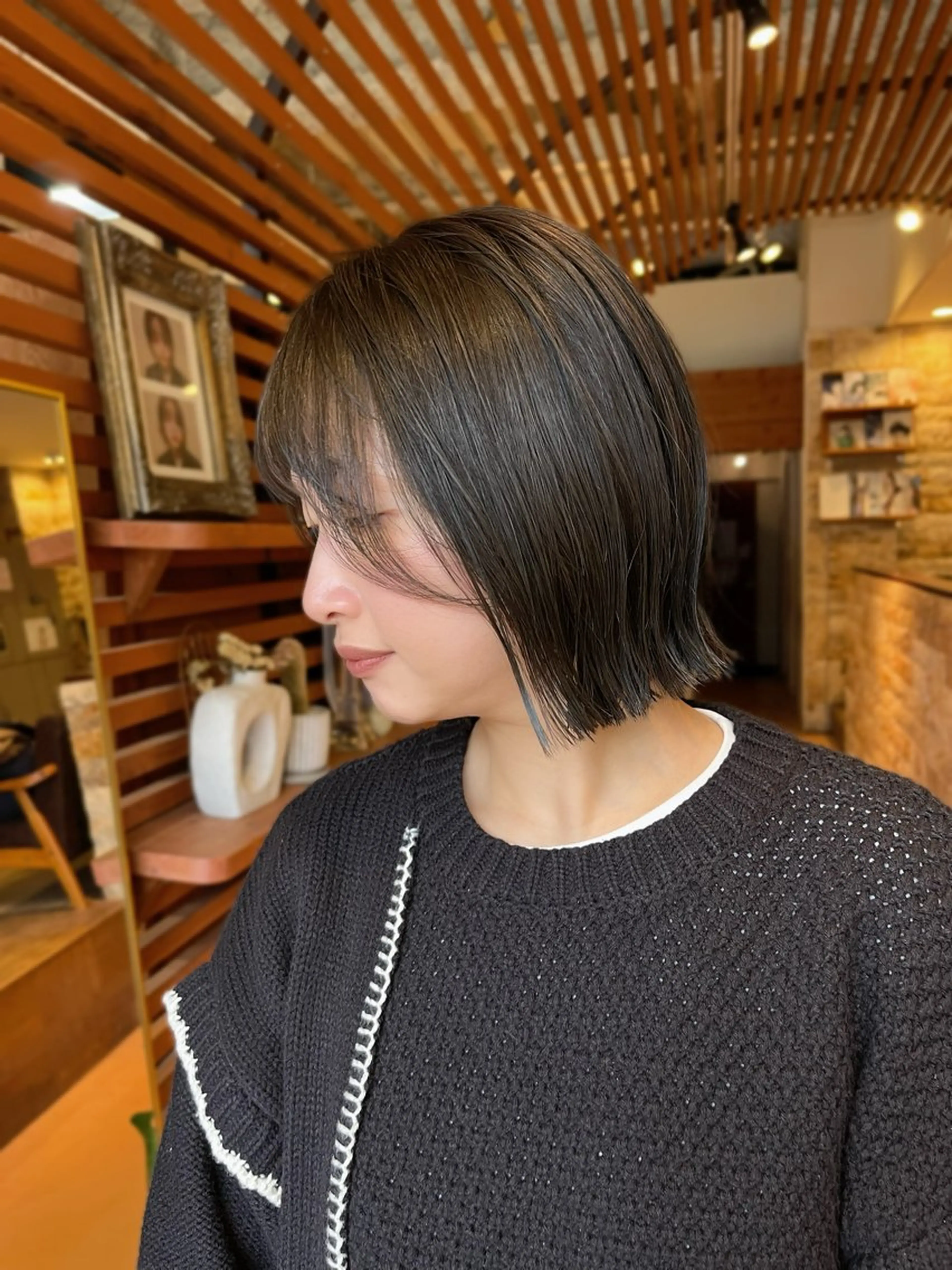 ショート カット YUI🍊 ボブ/メンズパーマのヘアスタイル