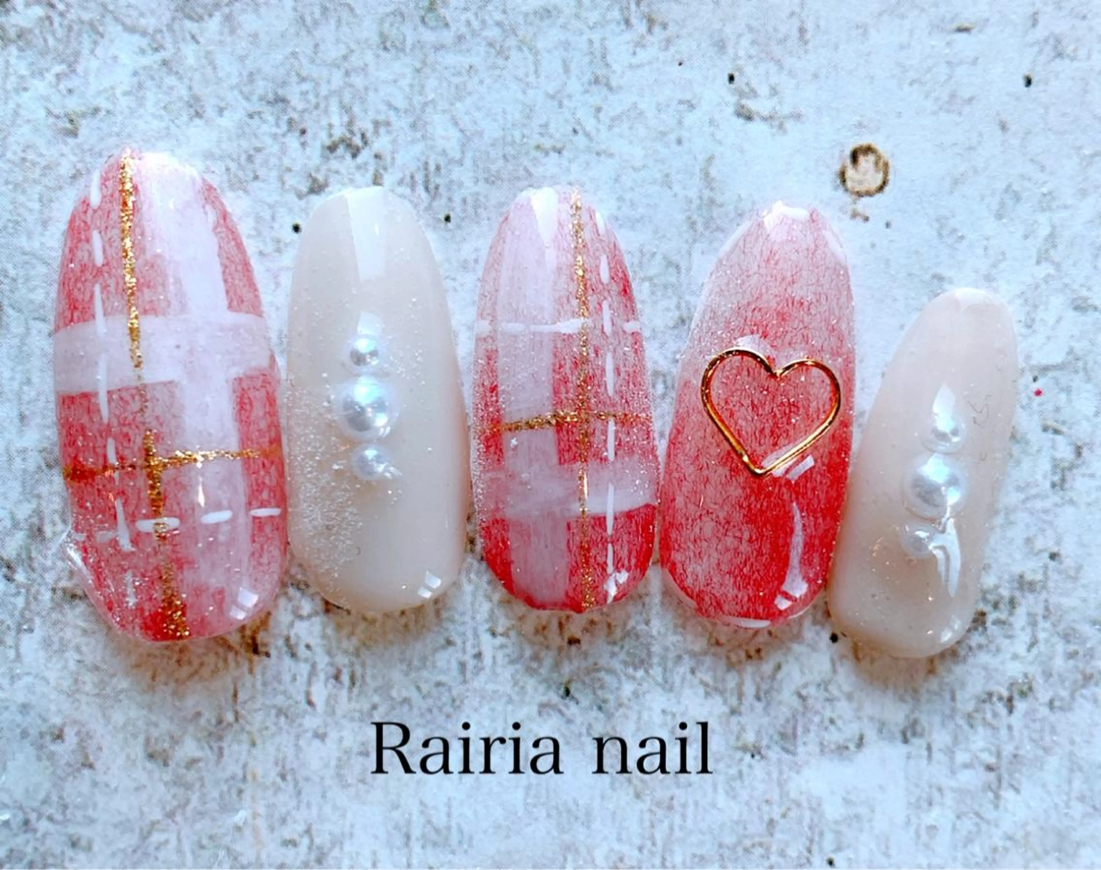 ネイル アートネイル ジェルネイル パラジェル 冬ネイル Rairia nail本八幡店のネイルデザイン