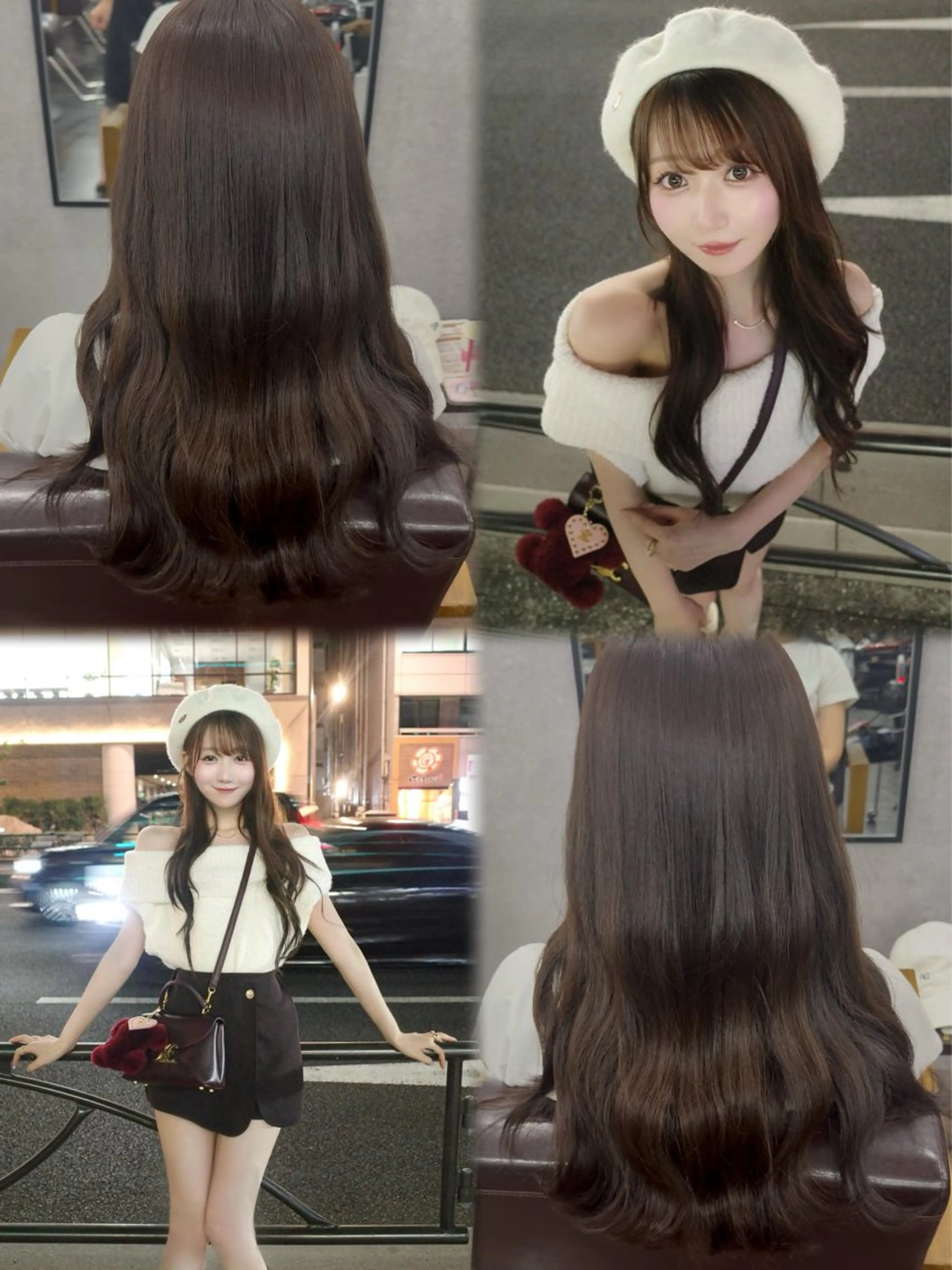 ロング カラー ブラウンカラー 【ili心斎橋】 🐰清水 梨央🤍のヘアスタイル