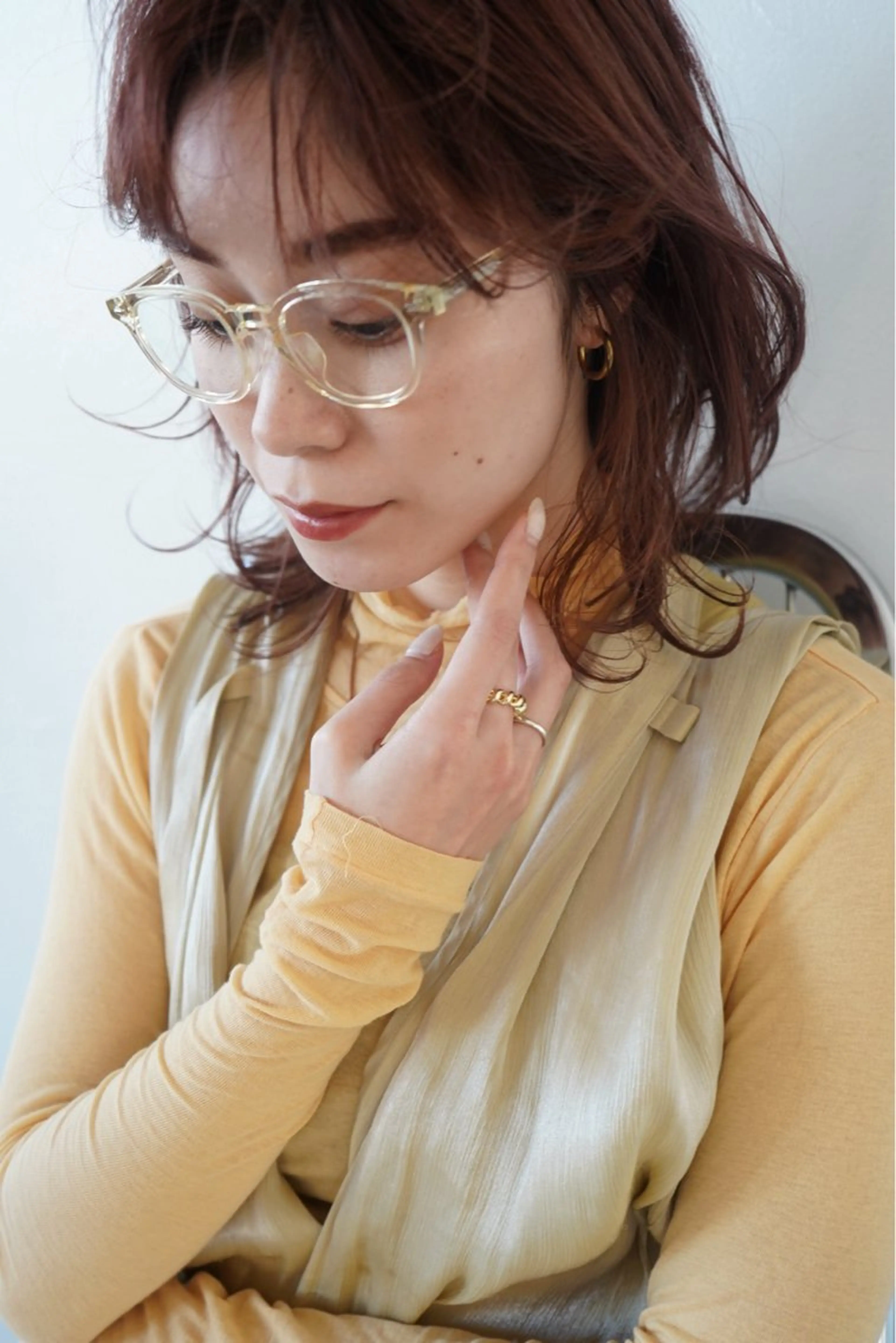 ミディアム ダメージレス◎東区/ 艶カラー💫/斉藤拓のヘアスタイル