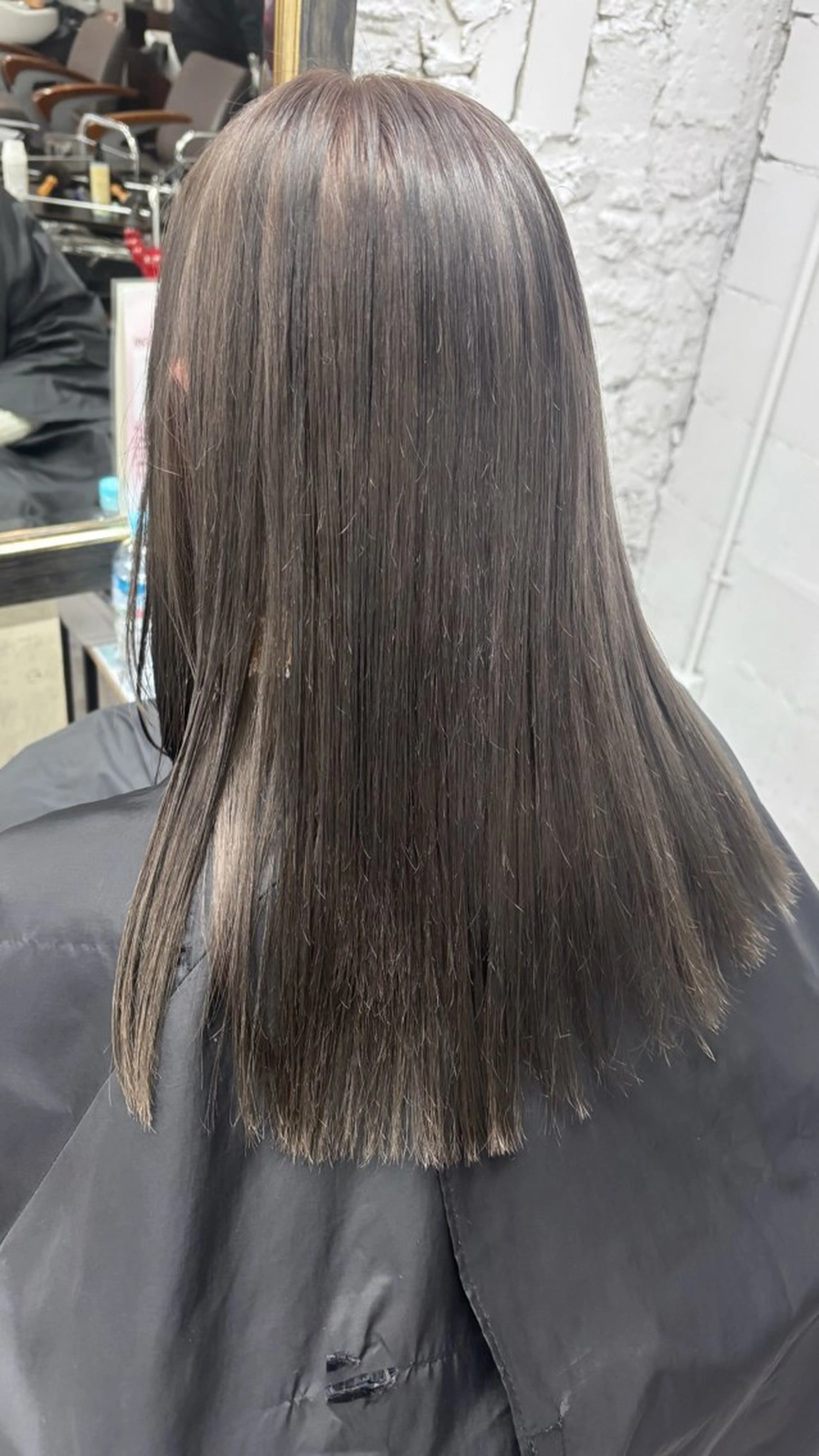 セミロング カラー ハイトーン/ダブル カラー/akihoのヘアスタイル