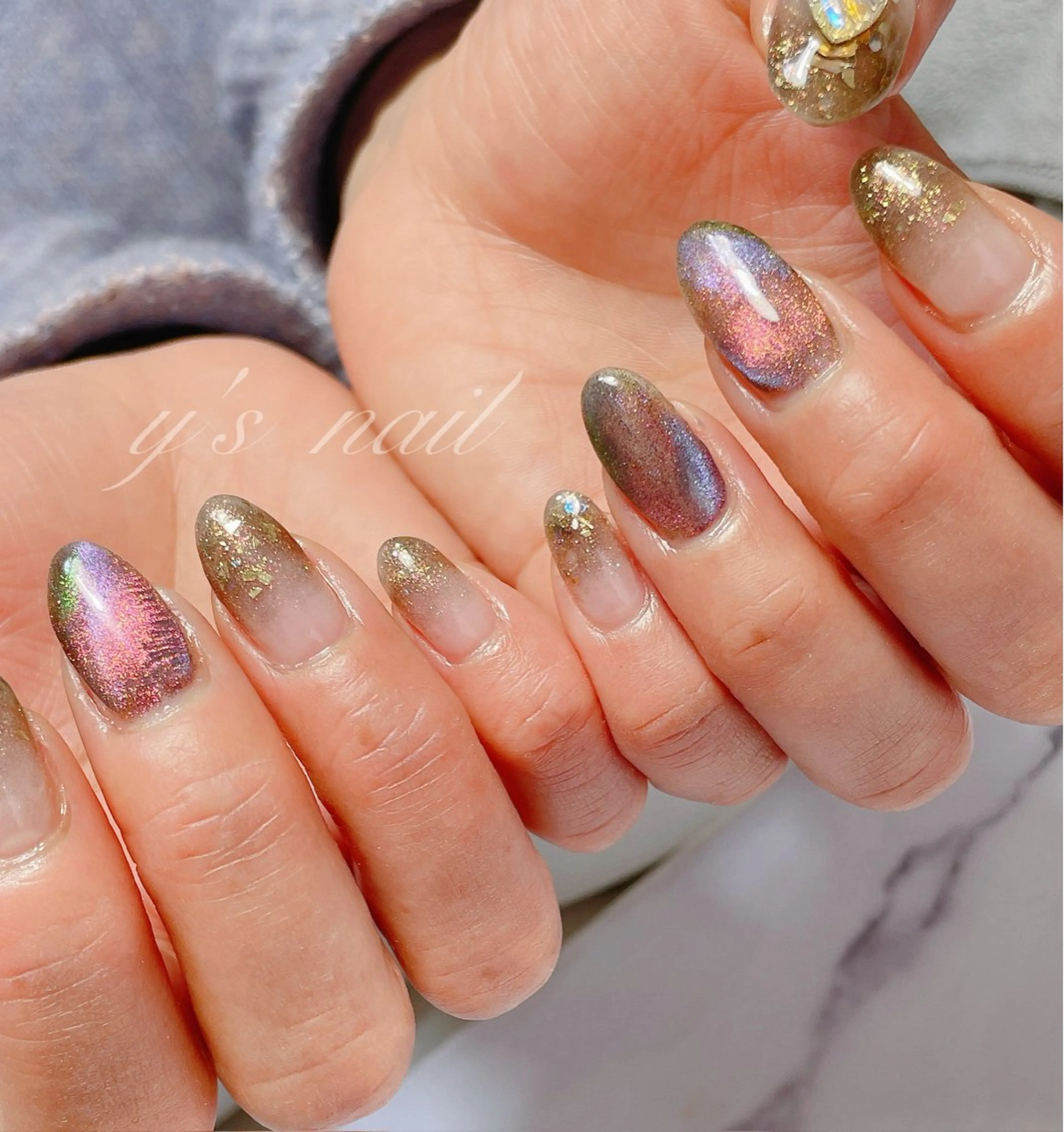 ネイル ニュアンスネイル ハンドネイル y’s nail所属・y’s nail ✧ゆきのネイルデザイン