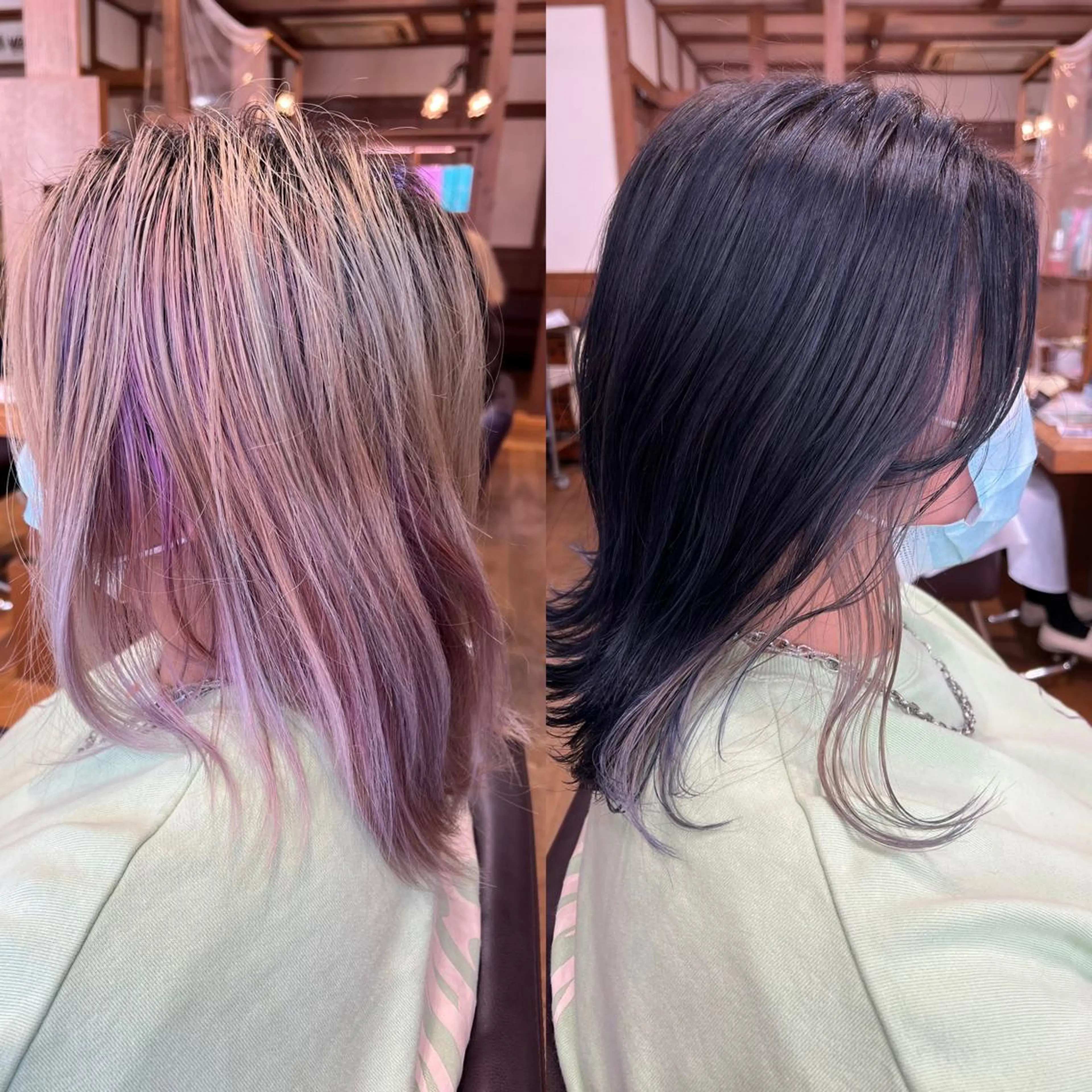 ミディアム カラー パーマ Artist 藤﨑紘成のヘアスタイル