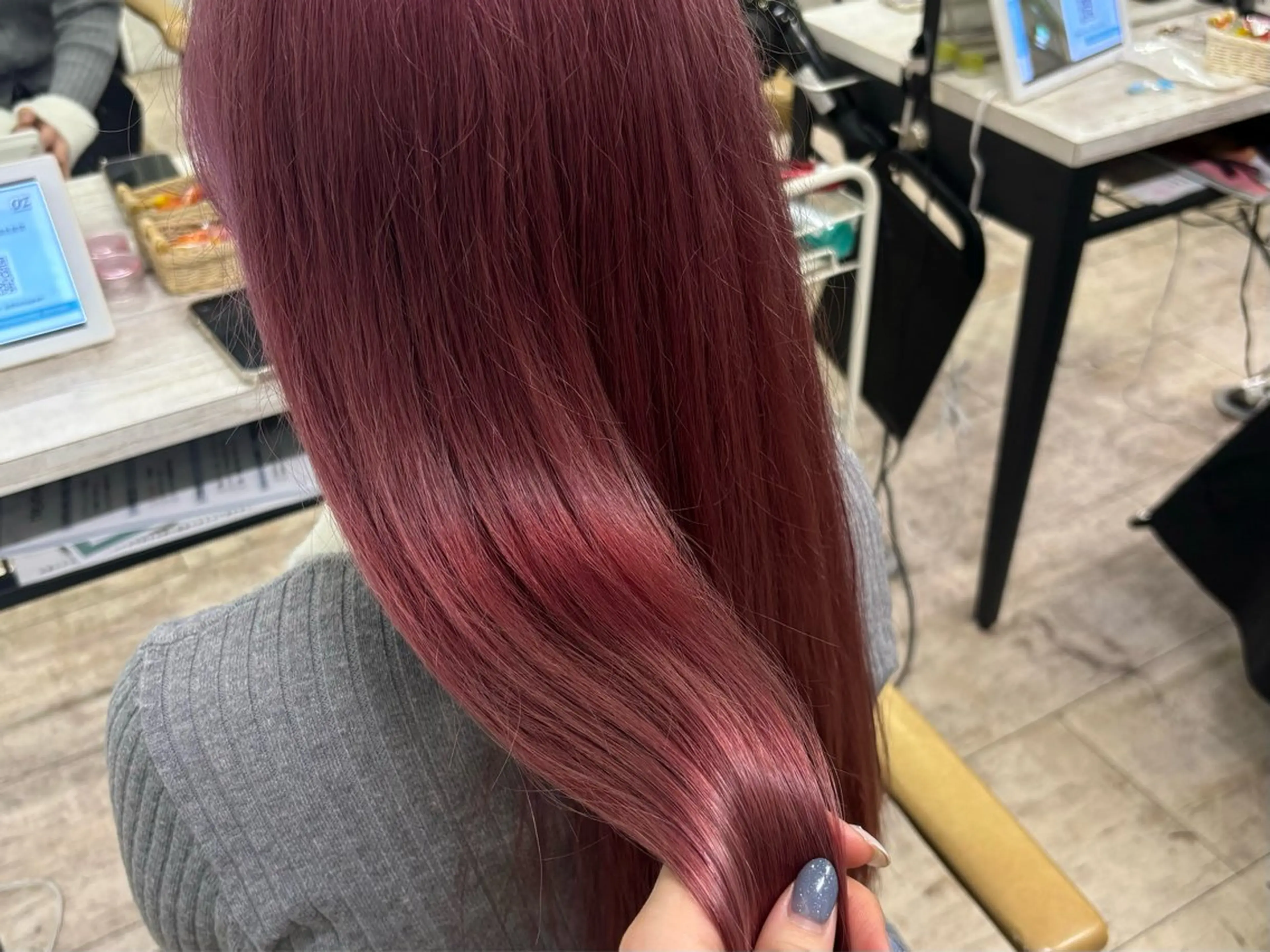 カラー ブリーチ ピンクカラー ヘアカラー 透明感カラー🦋 Yuu🦋のヘアスタイル