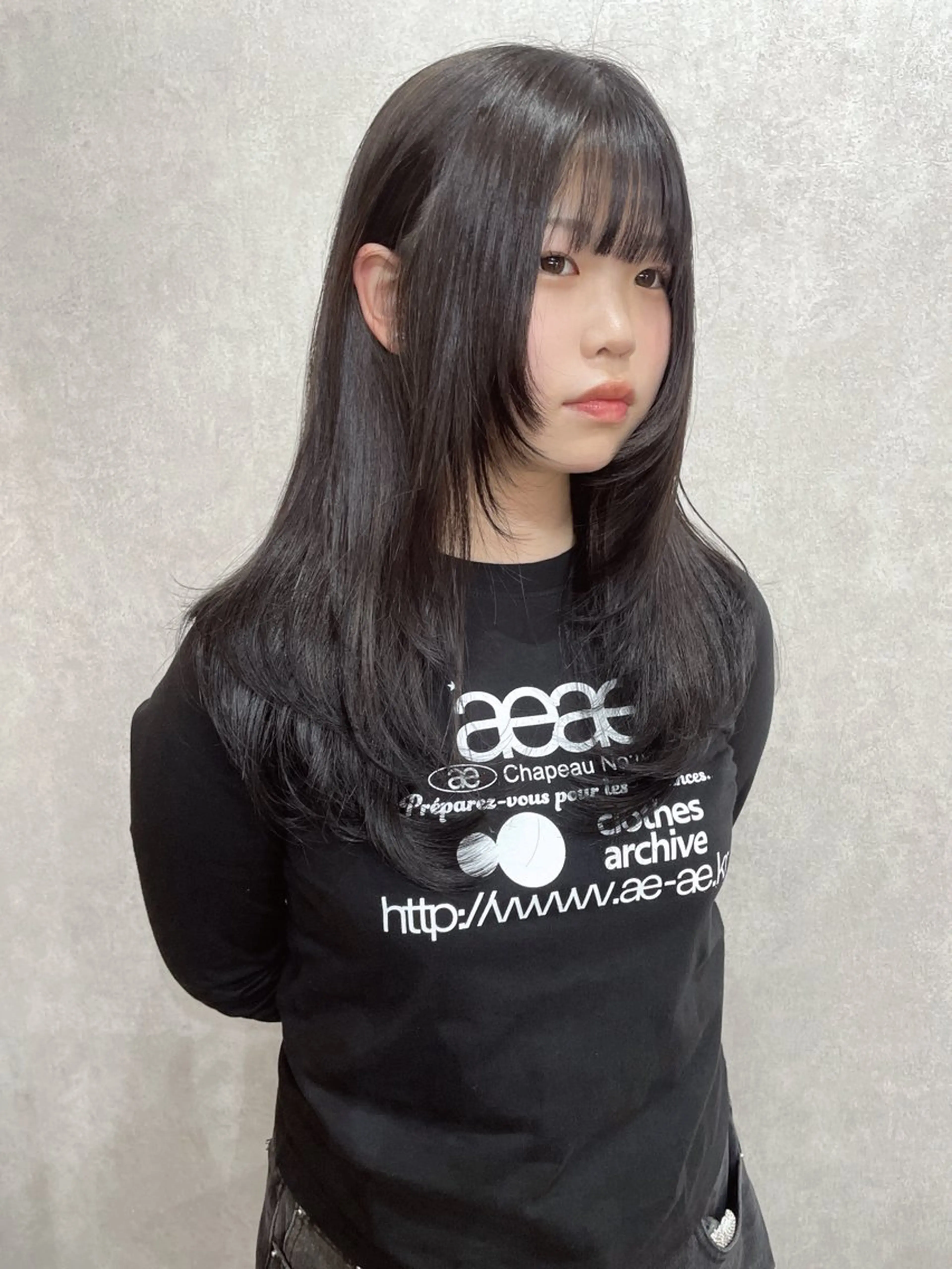 ロング カラー レイヤーカット AIRI layer cut hairのヘアスタイル