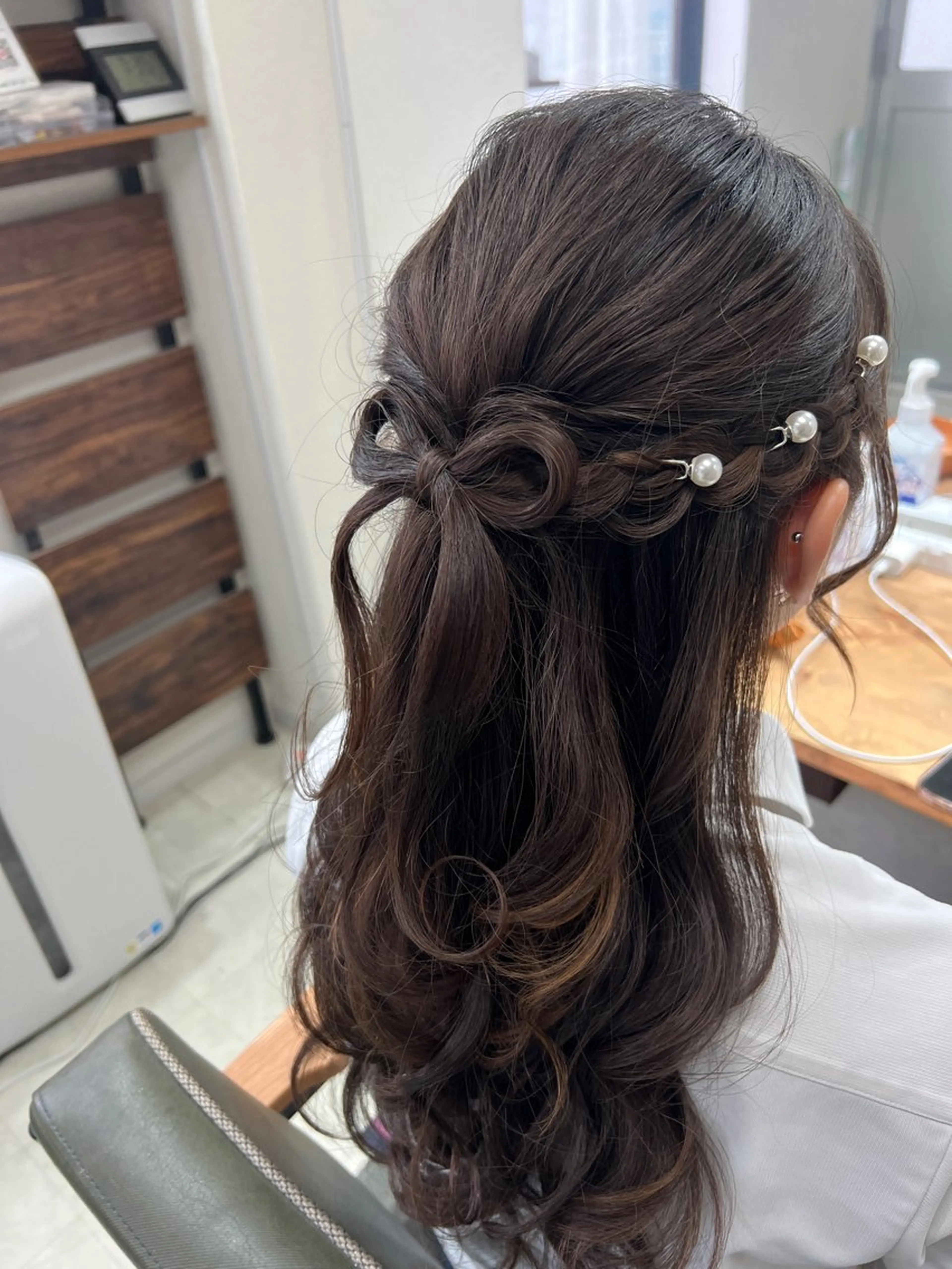 ロング ヘアアレンジ ハーフアップ 山室 敬義のヘアスタイル