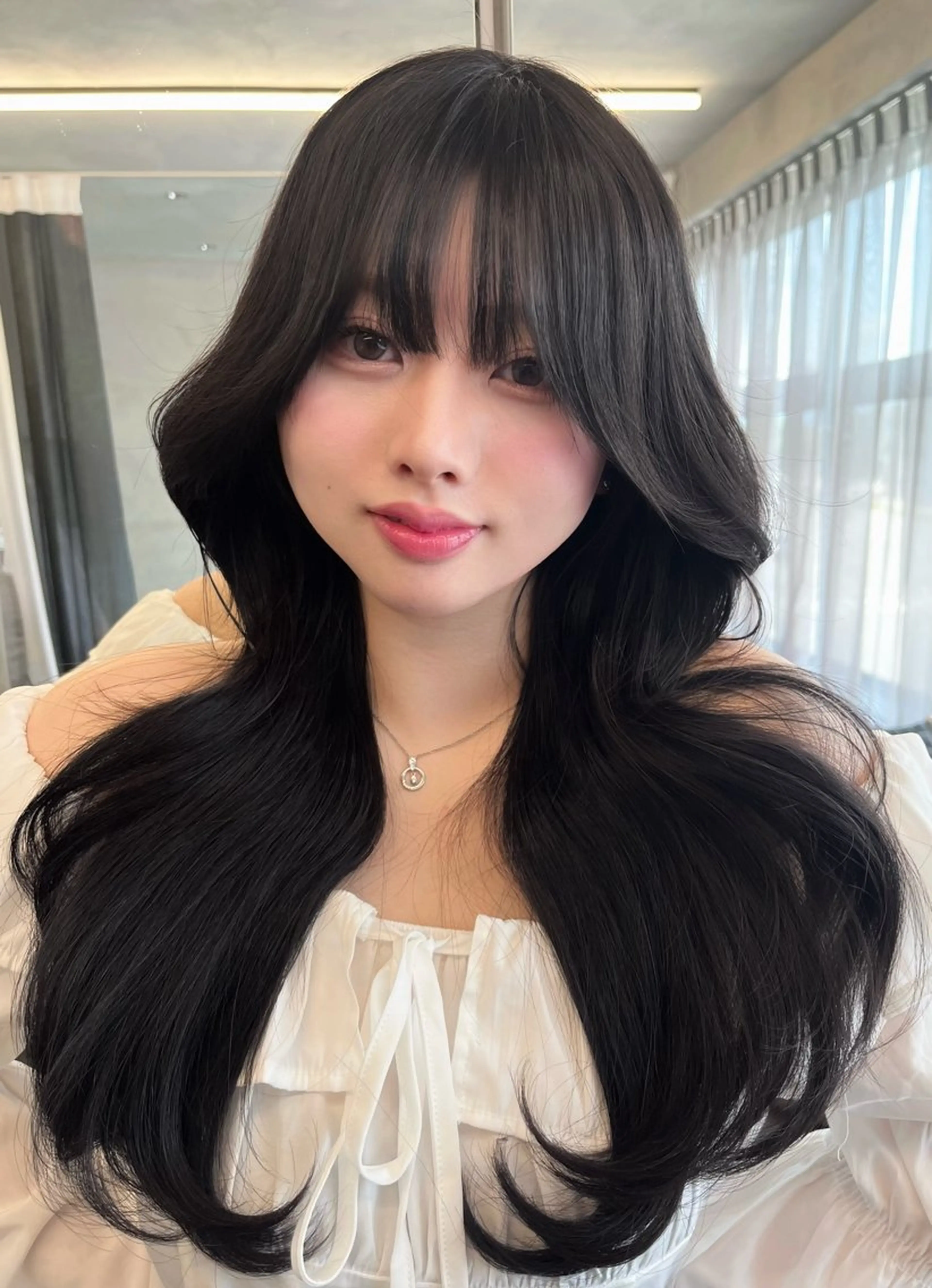ロング カット ヘアカラー トリートメント 🇰🇷祝斗🇰🇷 /韓国ボブ/レイヤーのヘアスタイル