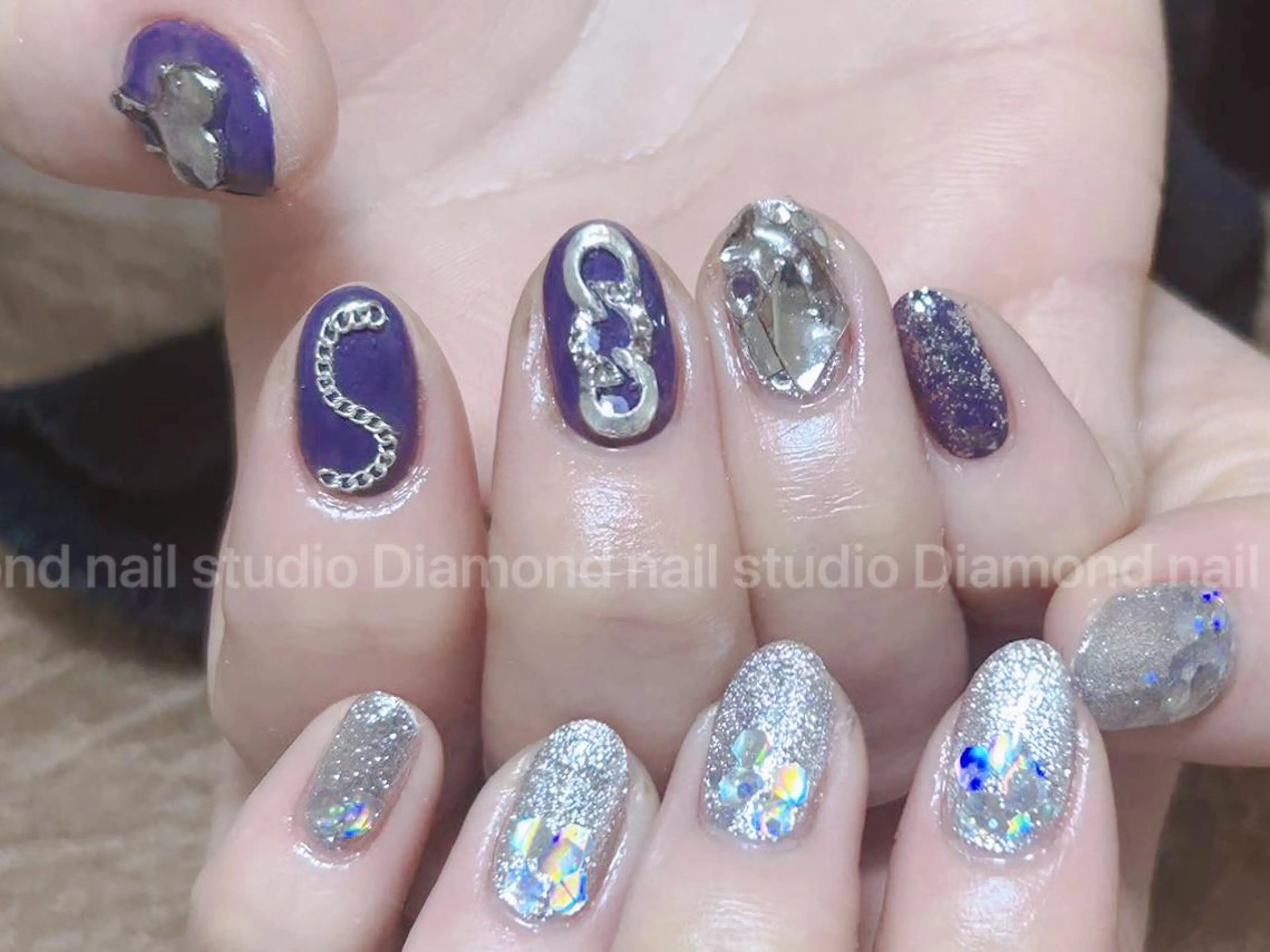 ネイル ハンドネイル DIAMOND Nail🍒のネイルデザイン