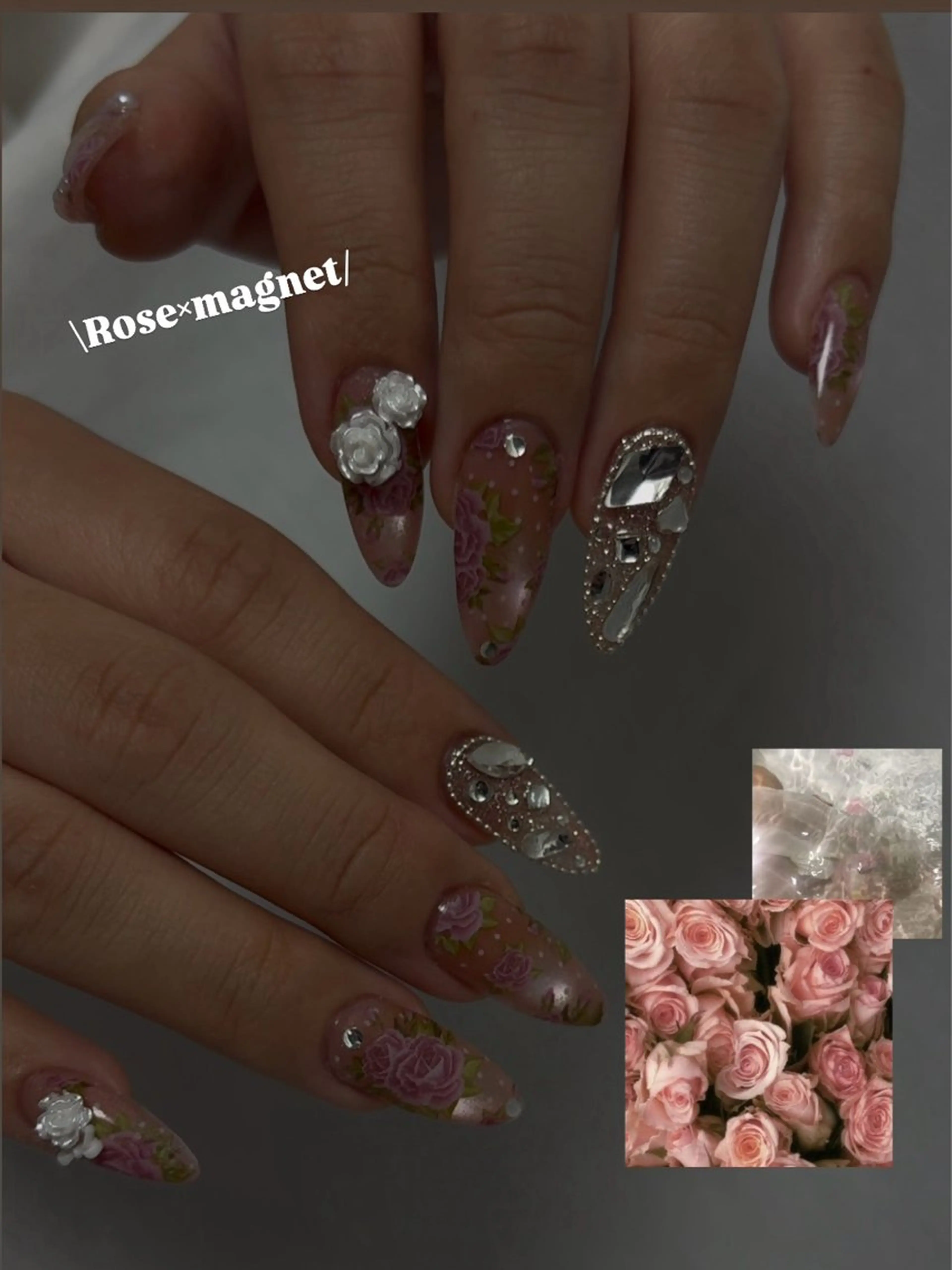 ネイル マグネットネイル ハンドネイル Rire eye + beauty 【リールアイプラスビューティー】所属・Rire miuのネイルデザイン