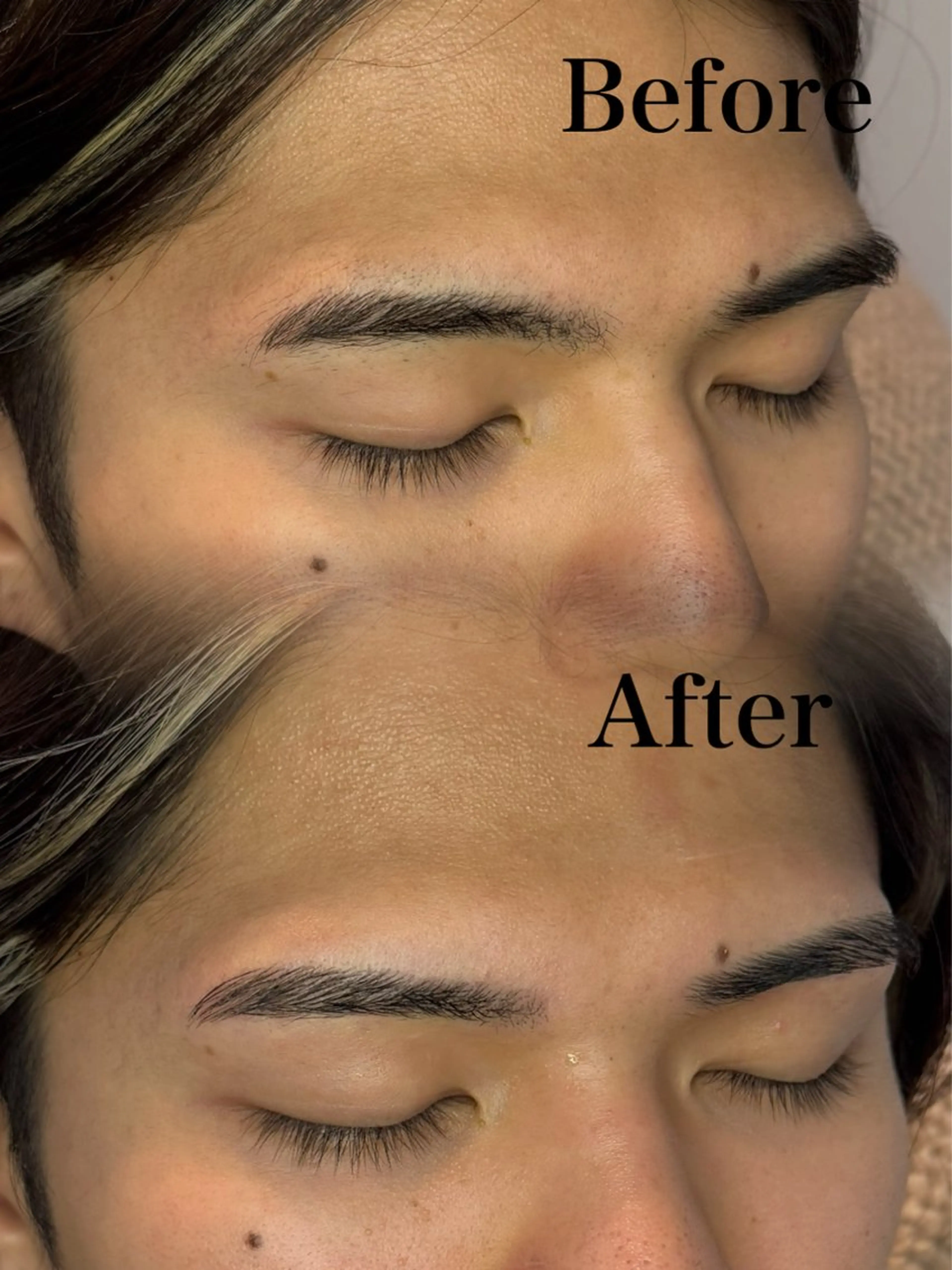 メンズ アイブロウ ワックス脱毛 眉カット 船橋 SHeLL Welina Aiのマツエク・マツパデザイン