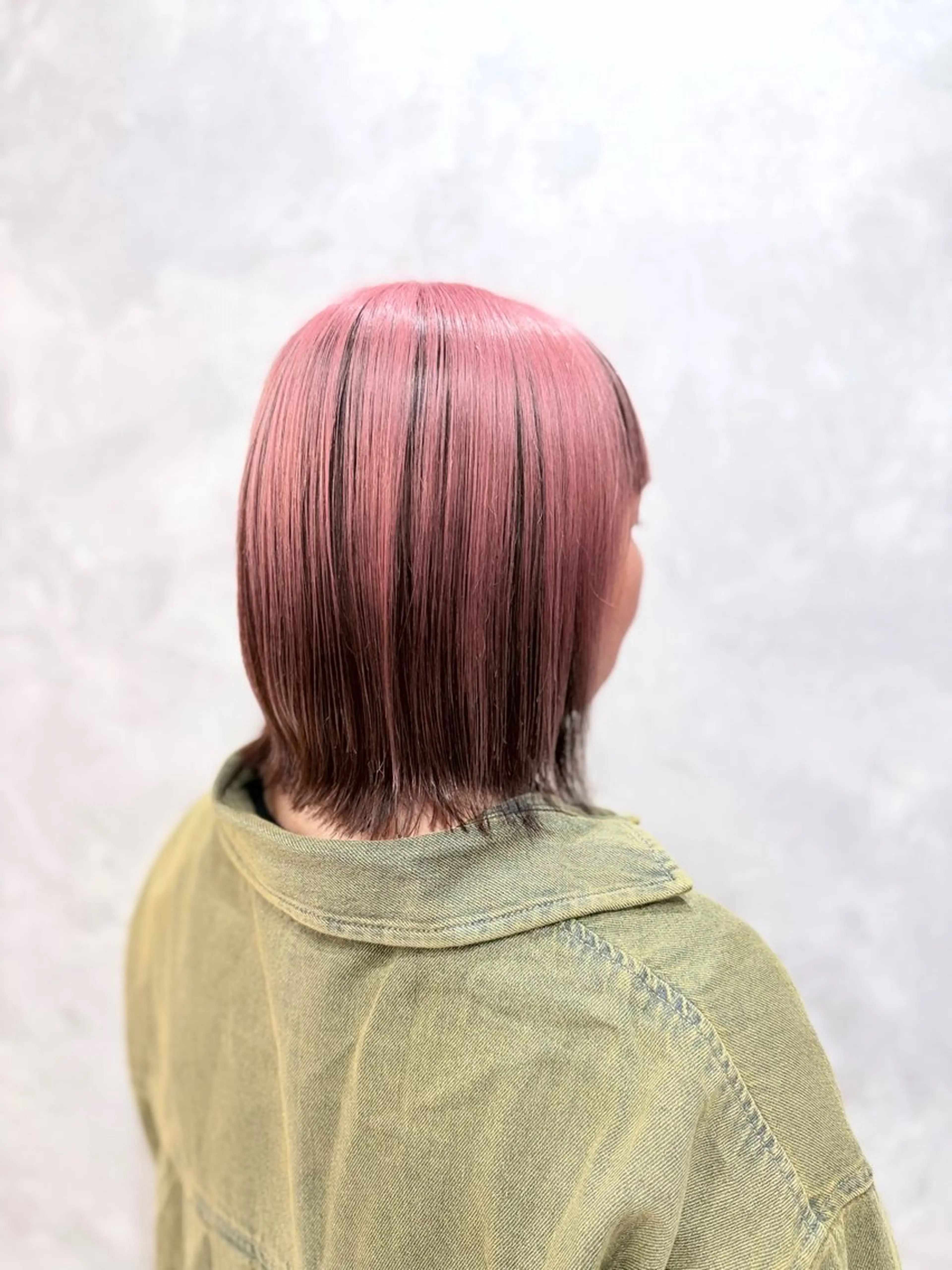 ミディアム カラー ヘアカラー encount by mahalo 千葉所属・加賀文乃/ハイトーン /艶カラー/派手髪のヘアスタイル