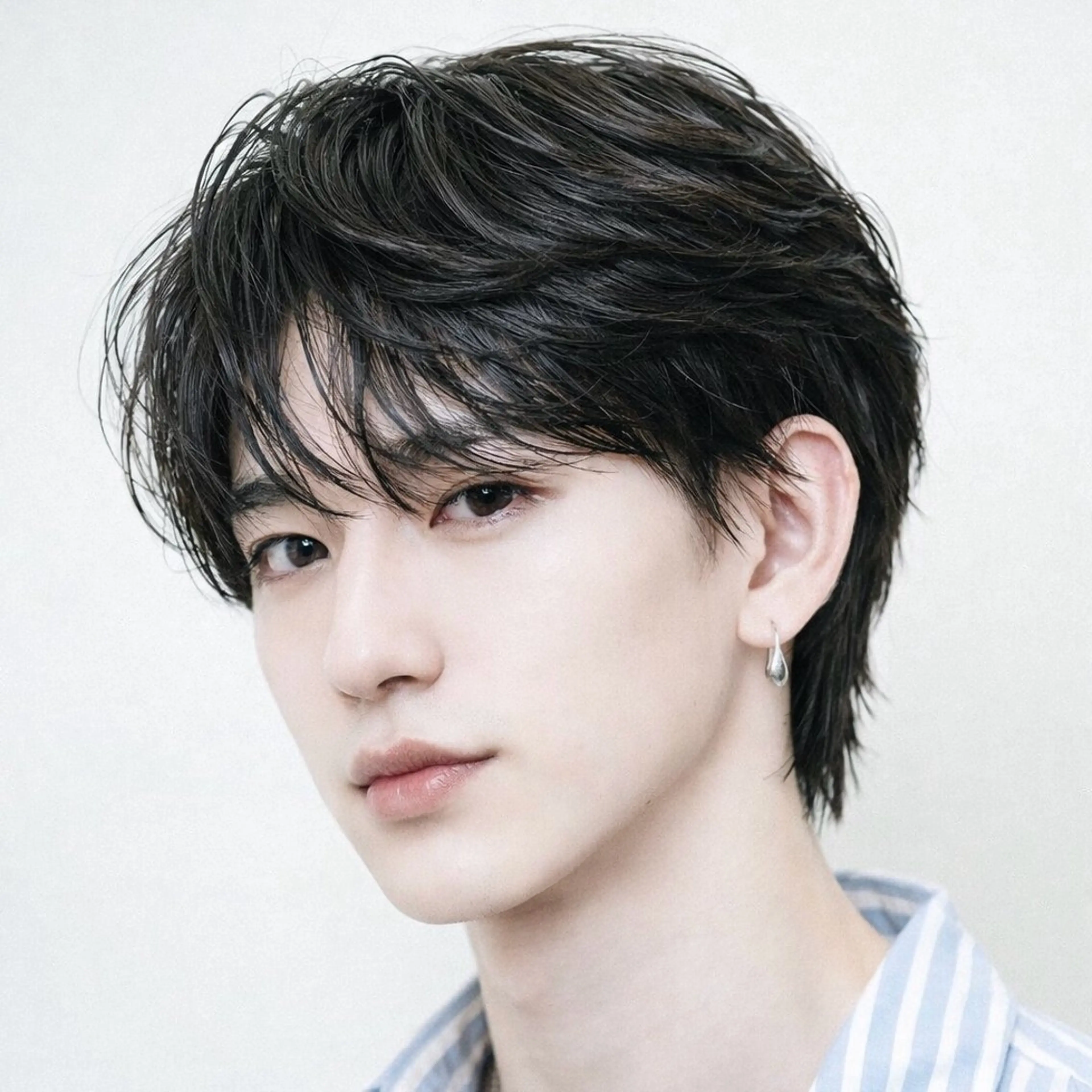 メンズ カット パーマ シャドウ/フェザー ニュアンスヘアメンズのヘアスタイル