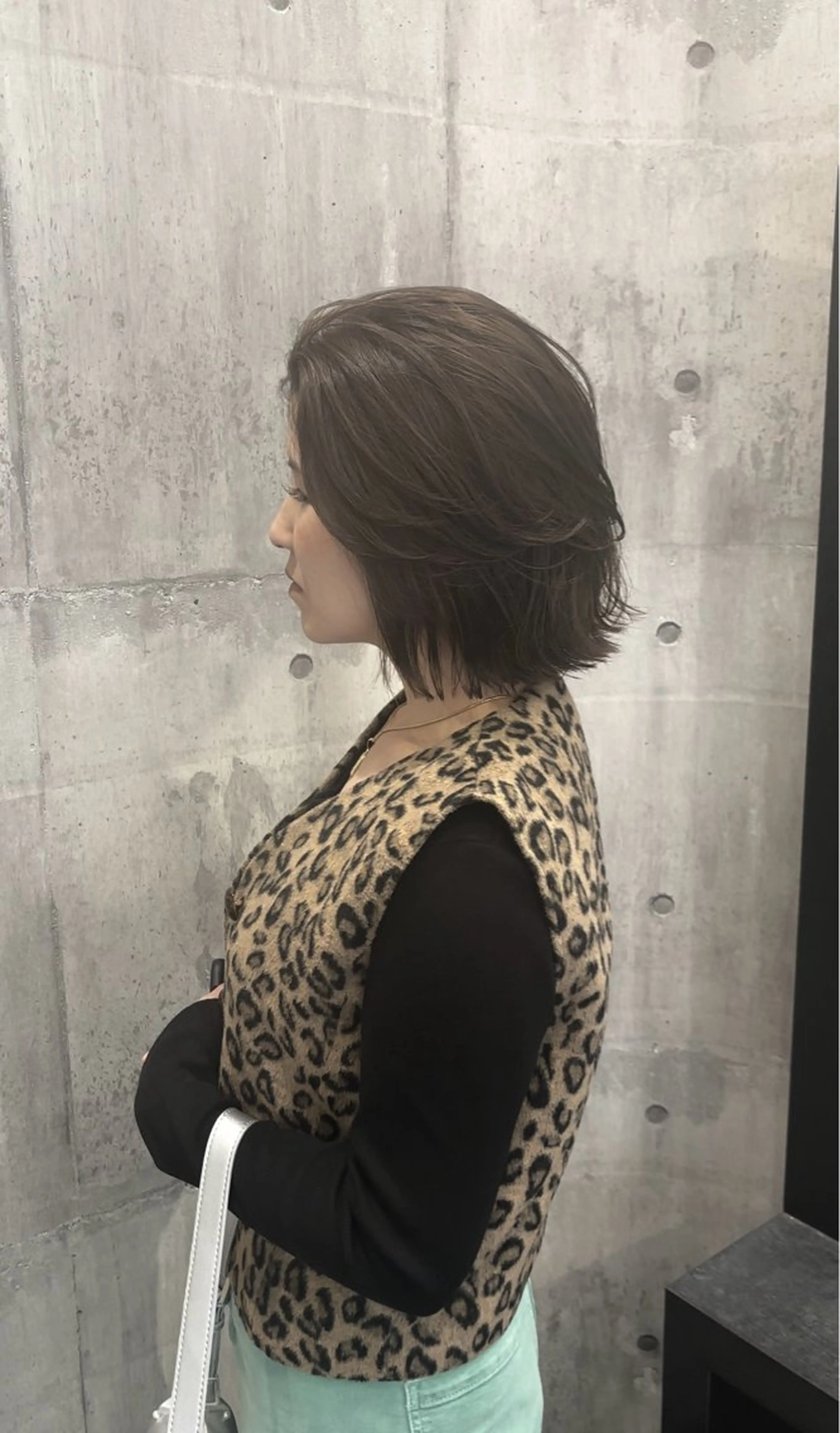 ミディアム カット ヘアカラー トリートメント EARTH 寺本尚生のヘアスタイル