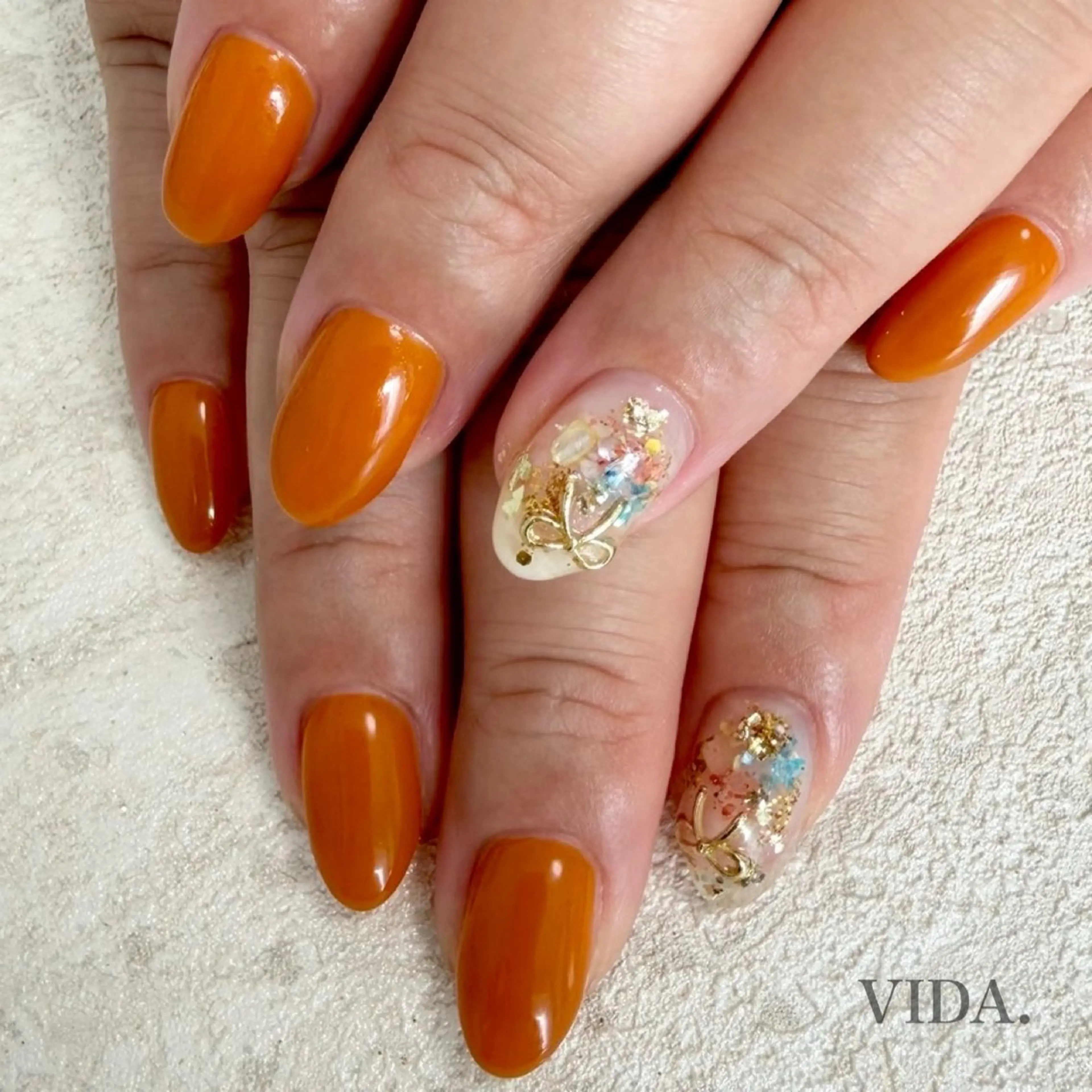 ネイル オフィスネイル シンプルネイル 春ネイル ハンドネイル private salon VIDAのネイルデザイン