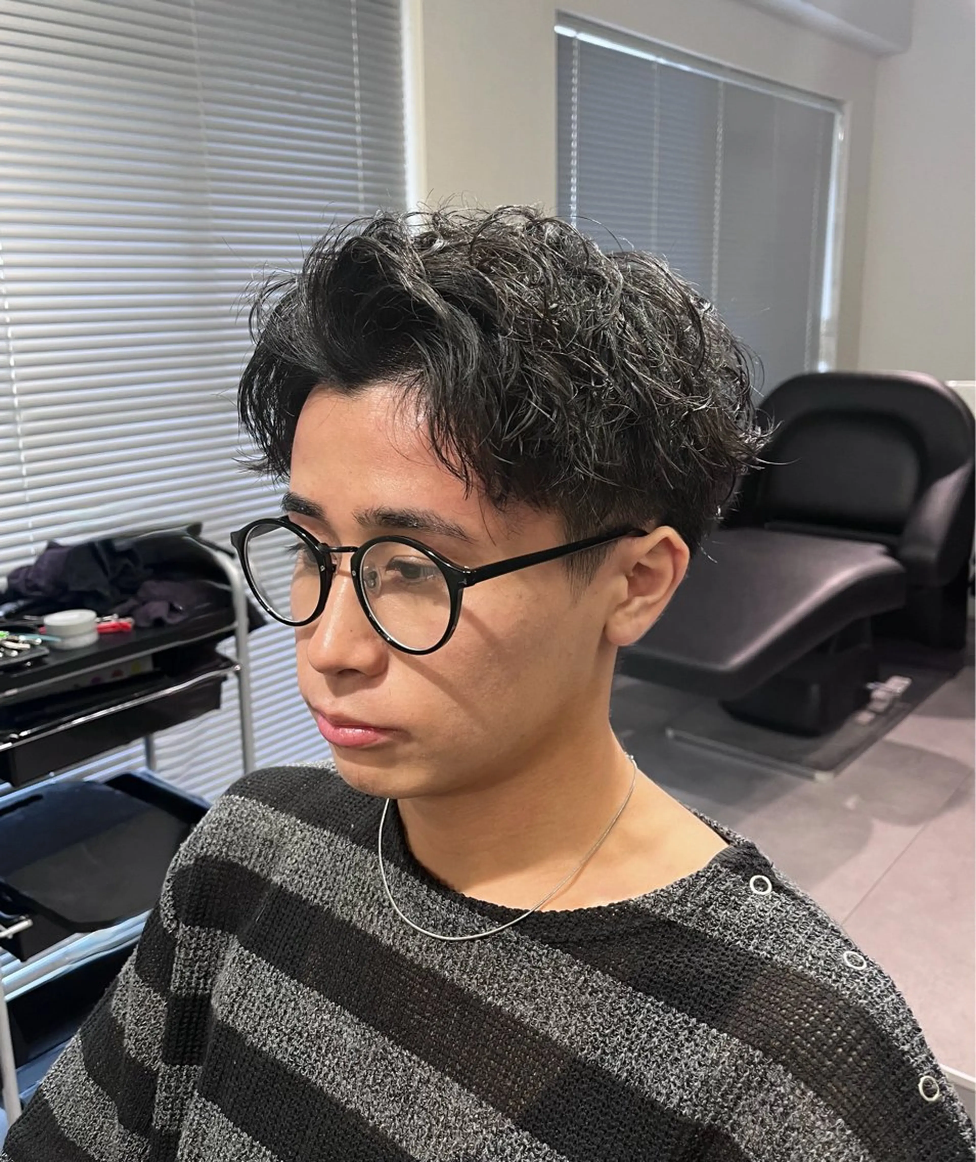 パーマ メンズ カット パーマ 🐺ウルフ /メンズ専門/そらのヘアスタイル