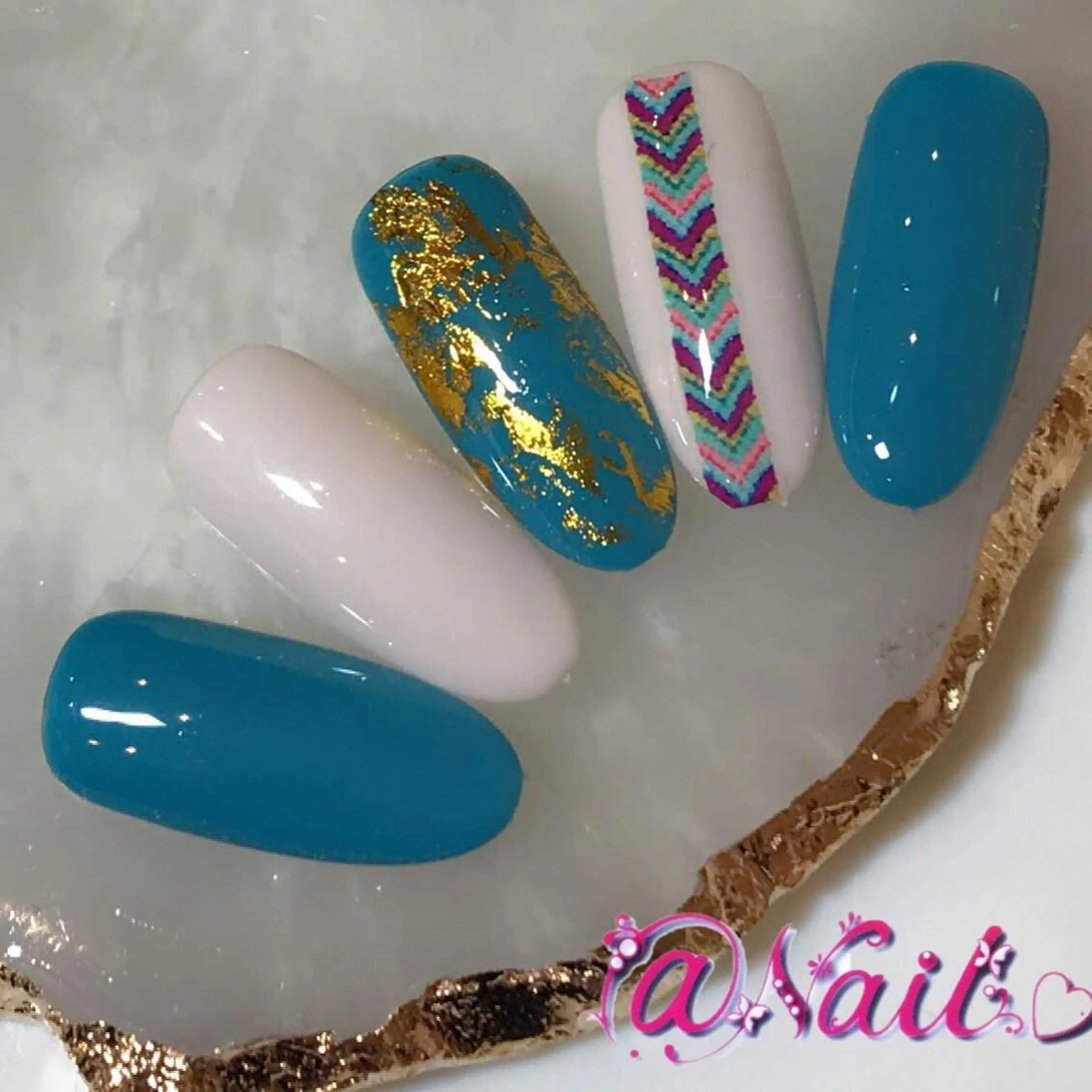 ネイル ネイルチップ 小尾 栞のネイルデザイン