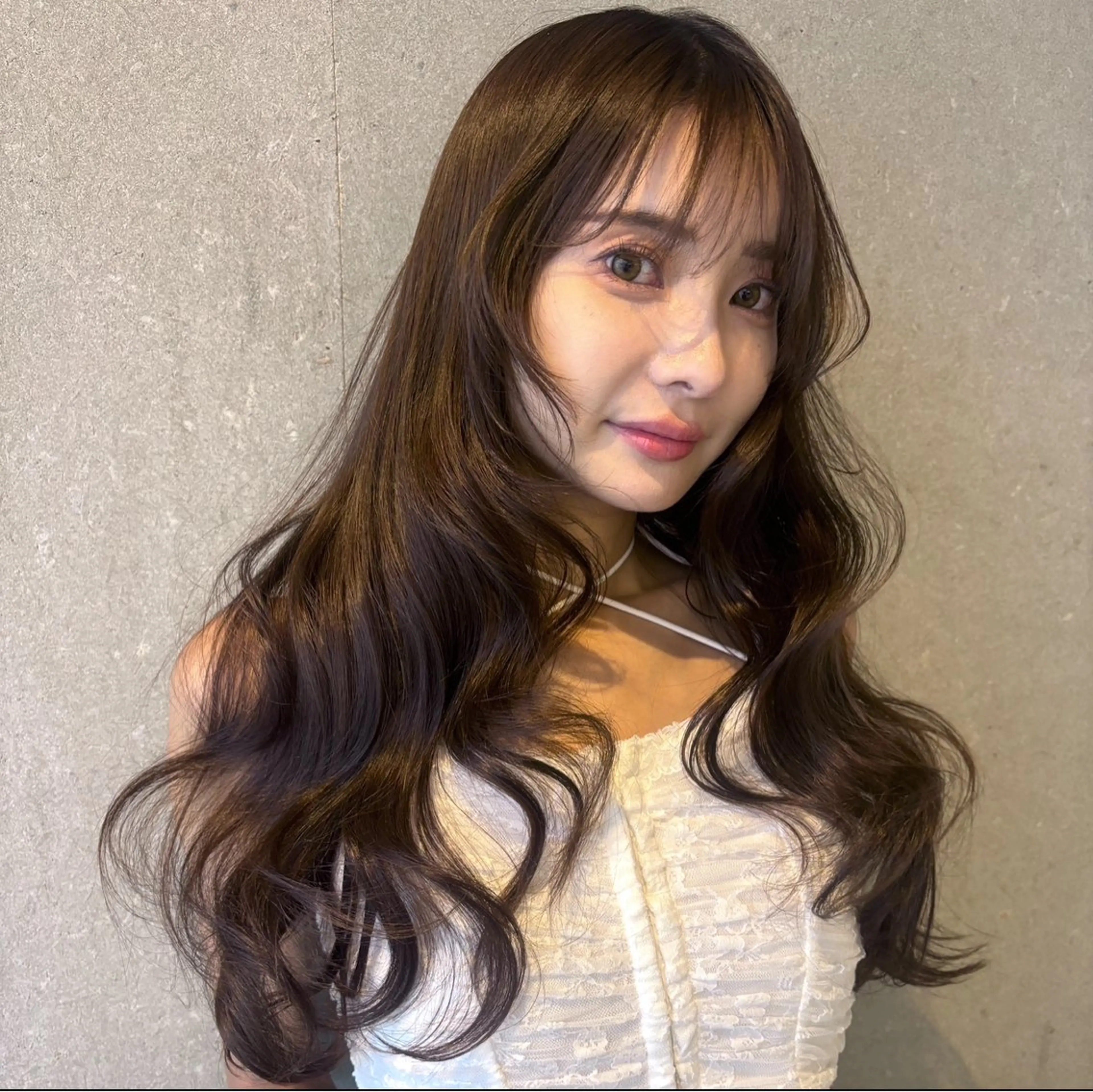 ロング ヘアカラー トリートメント ミルクティー/ SACHIKAのヘアスタイル