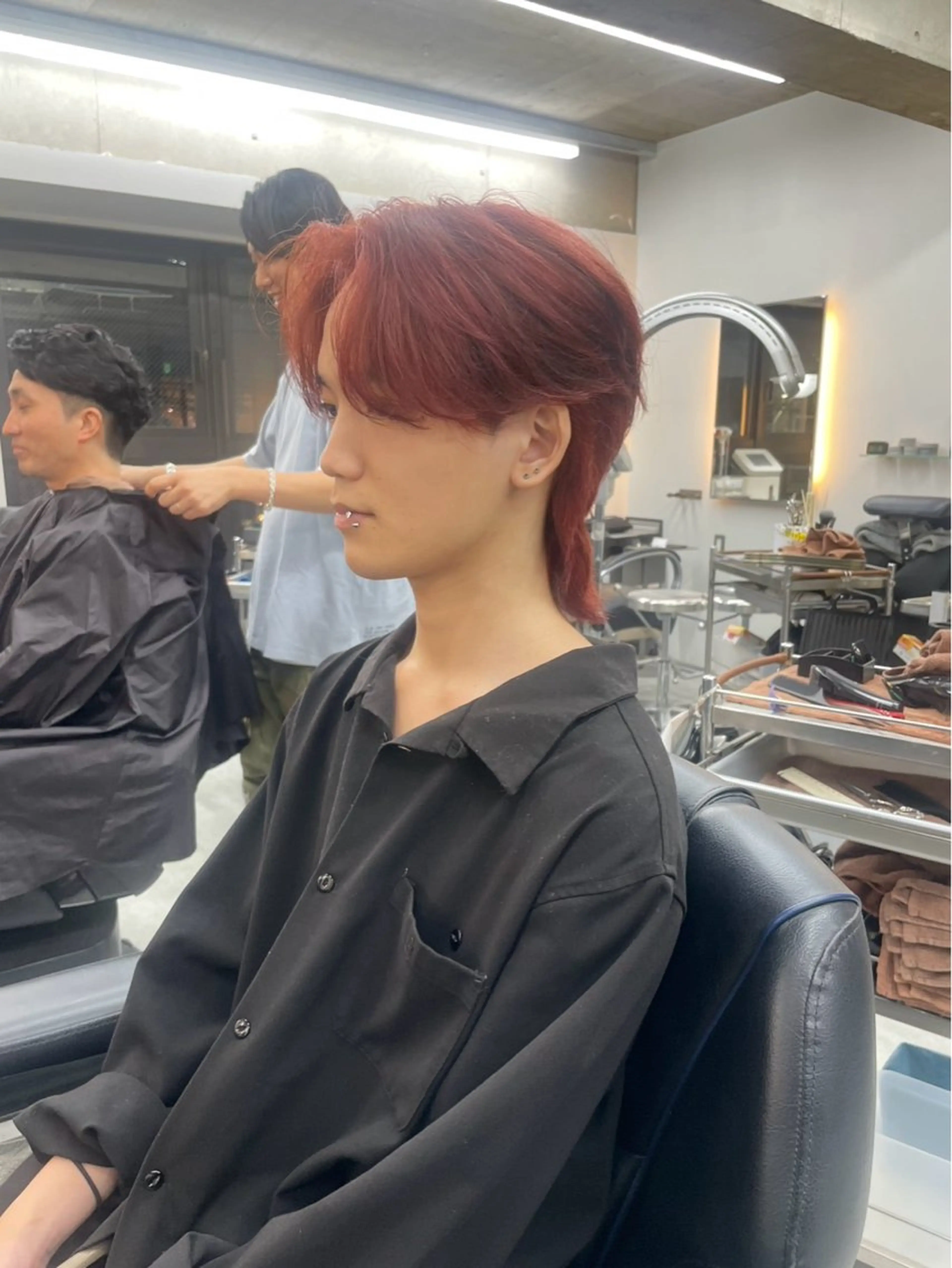 カラー メンズ 西山 剛のヘアスタイル