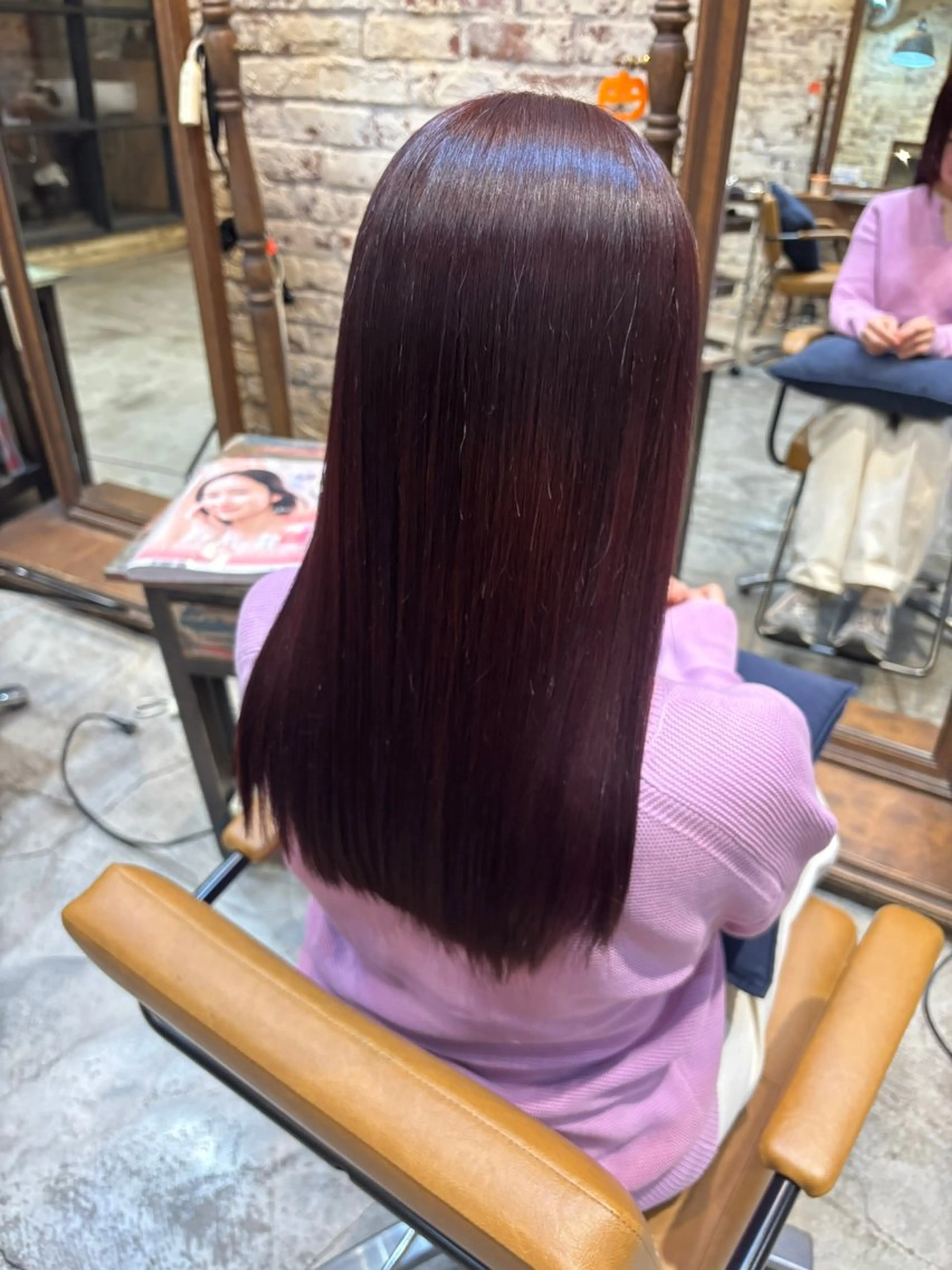 ロング カラー ラベンダーカラー ピンクカラー ピンクラベンダー カット ヘアカラー トリートメント 七井 香奈 (なないかな)のヘアスタイル
