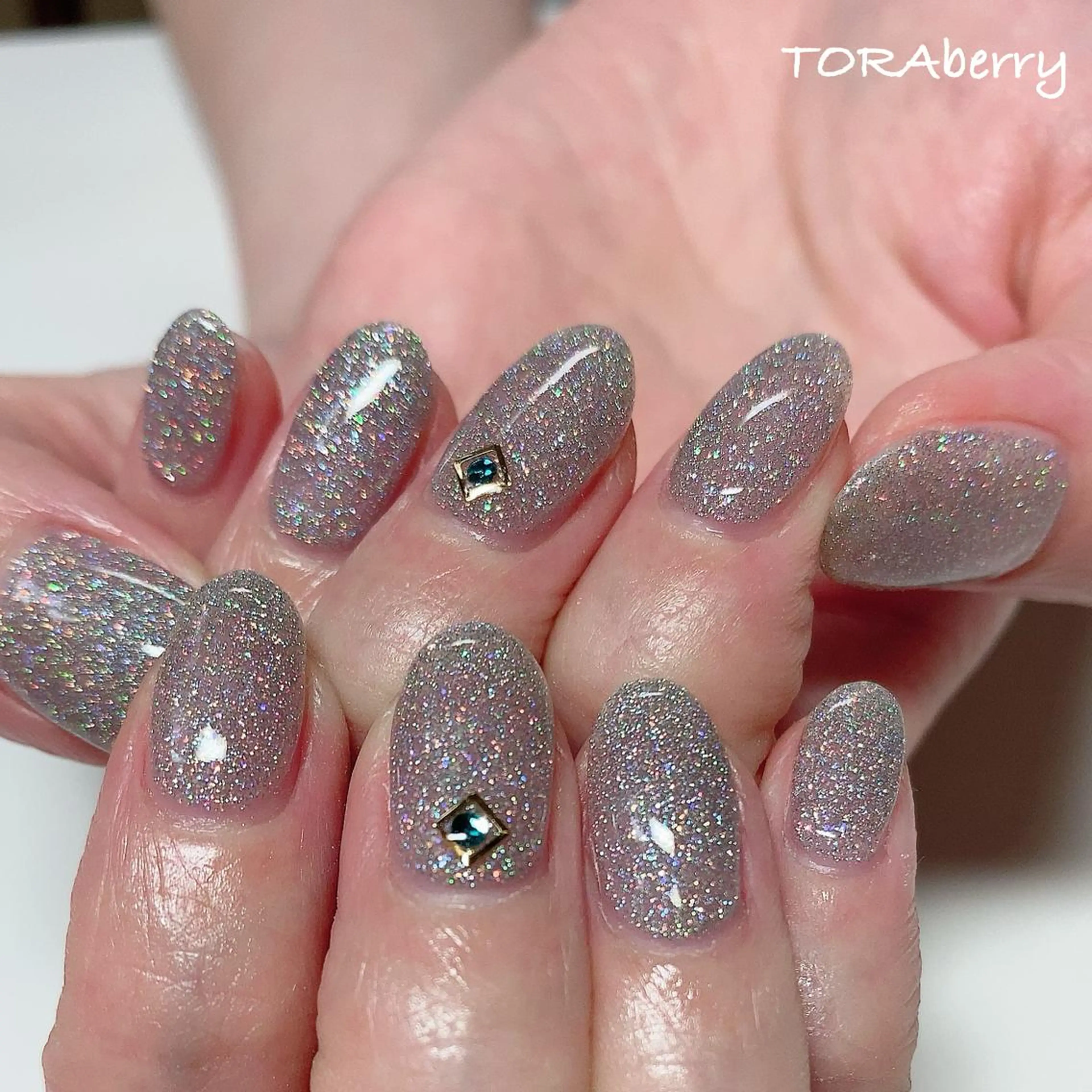 ネイル ラメ(グリッター) ハンドネイル ネイリスト なつみのネイルデザイン