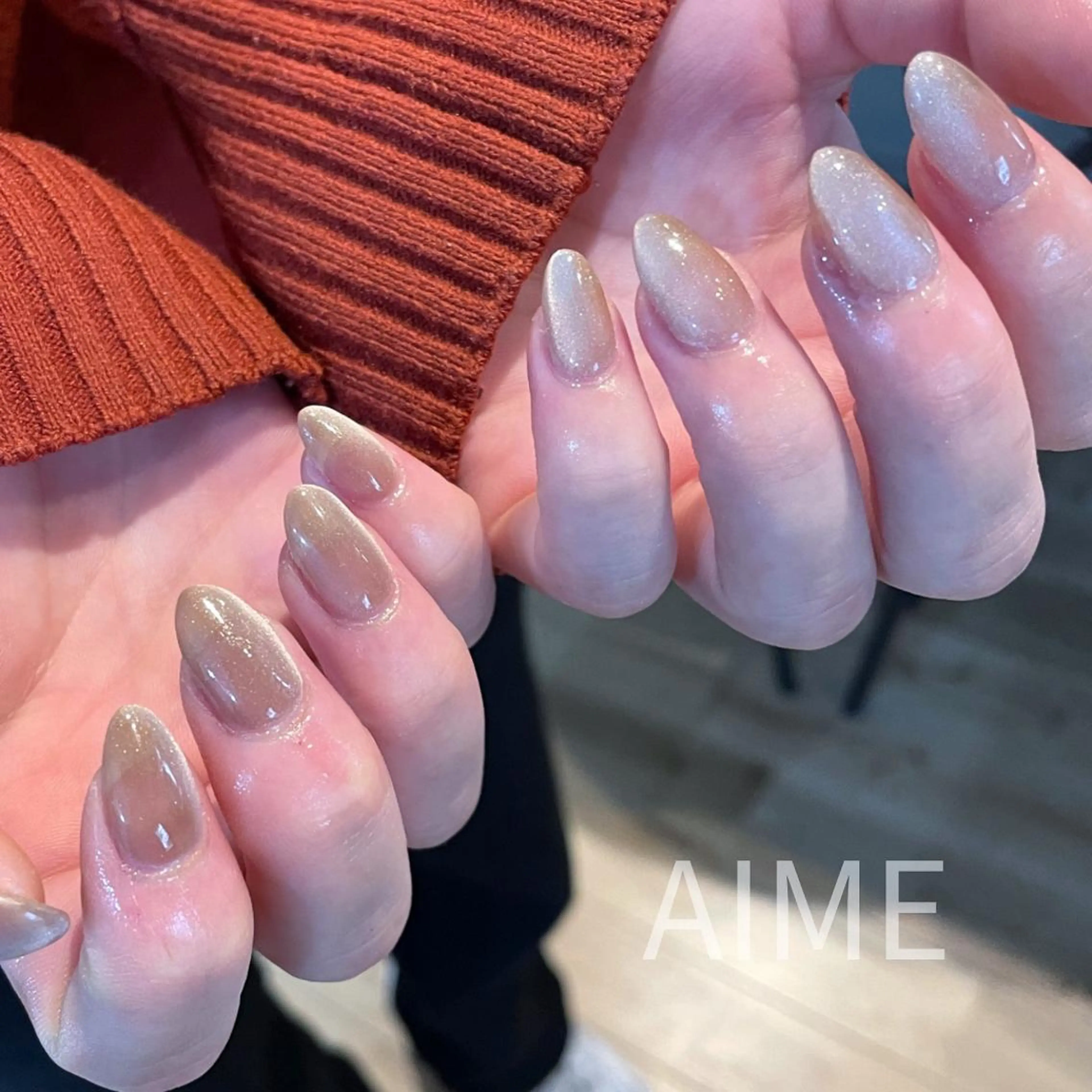 ネイル マグネットネイル ハンドネイル AIME （momo）のネイルデザイン