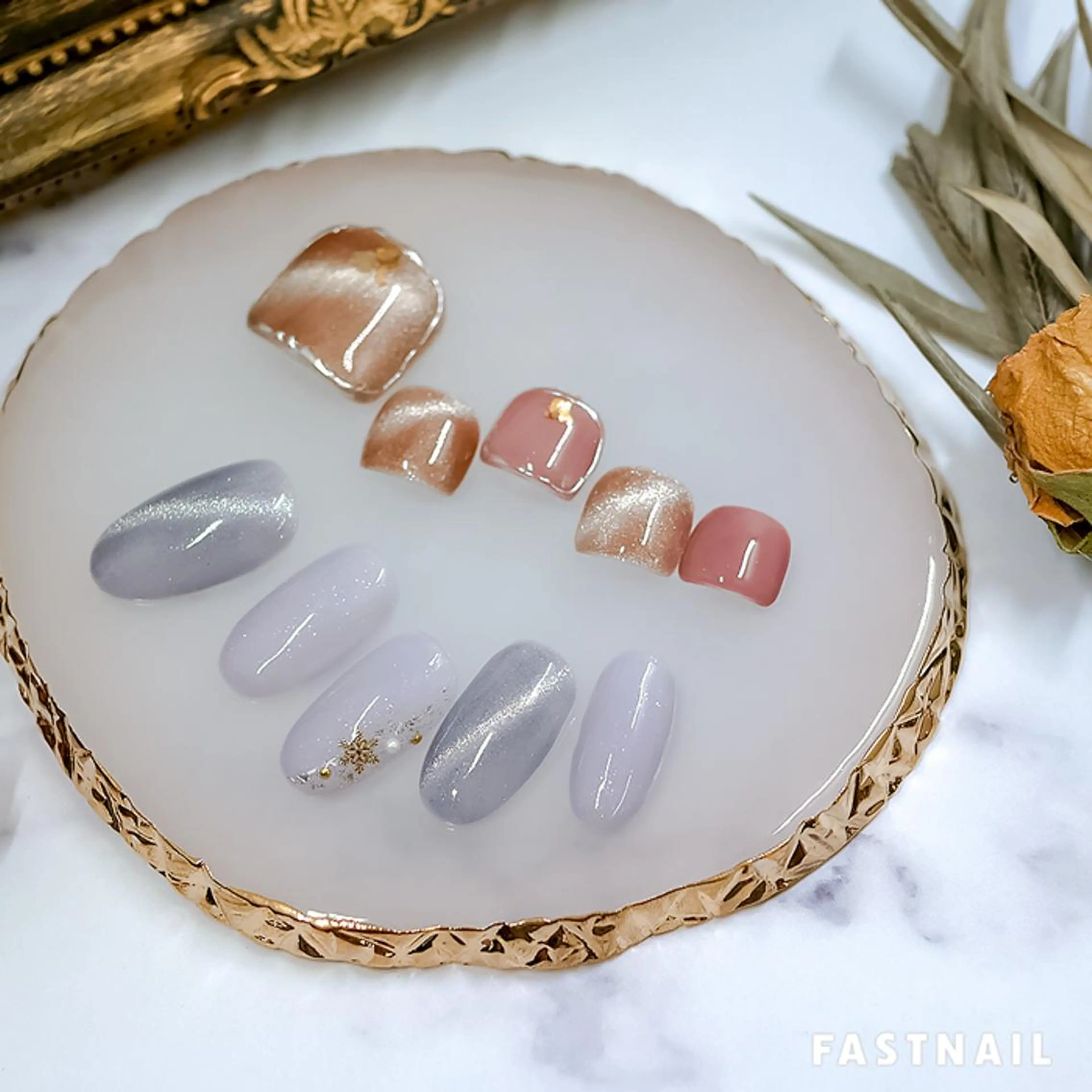 ネイル フットネイル フレンチネイル ジェルネイル ワンカラーネイル パラジェル ファストネイル　ロコ 志免のネイルデザイン