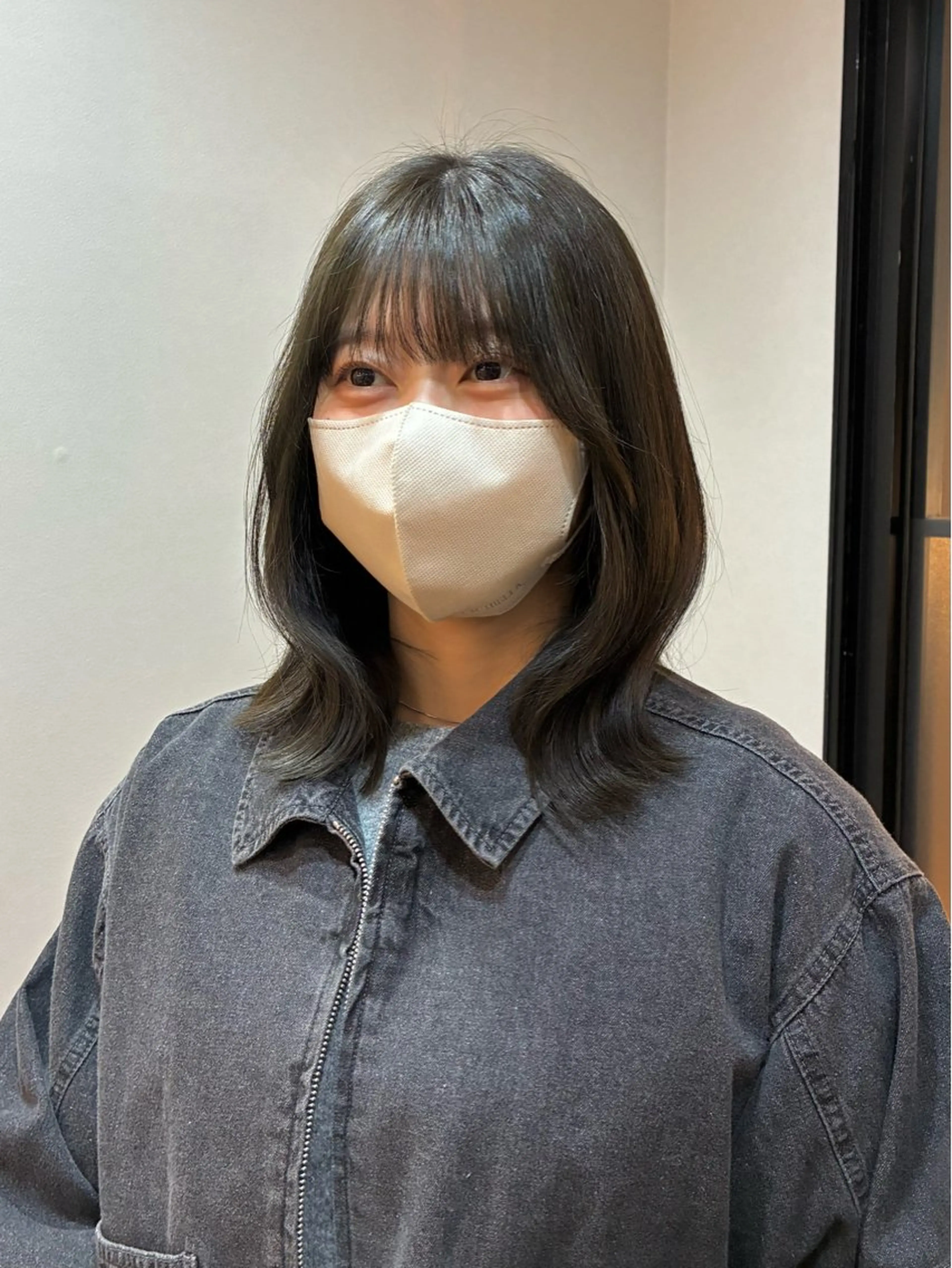 セミロング カット ヘアカラー トリートメント 柴田真衣 /ナチュラル/半個室のヘアスタイル