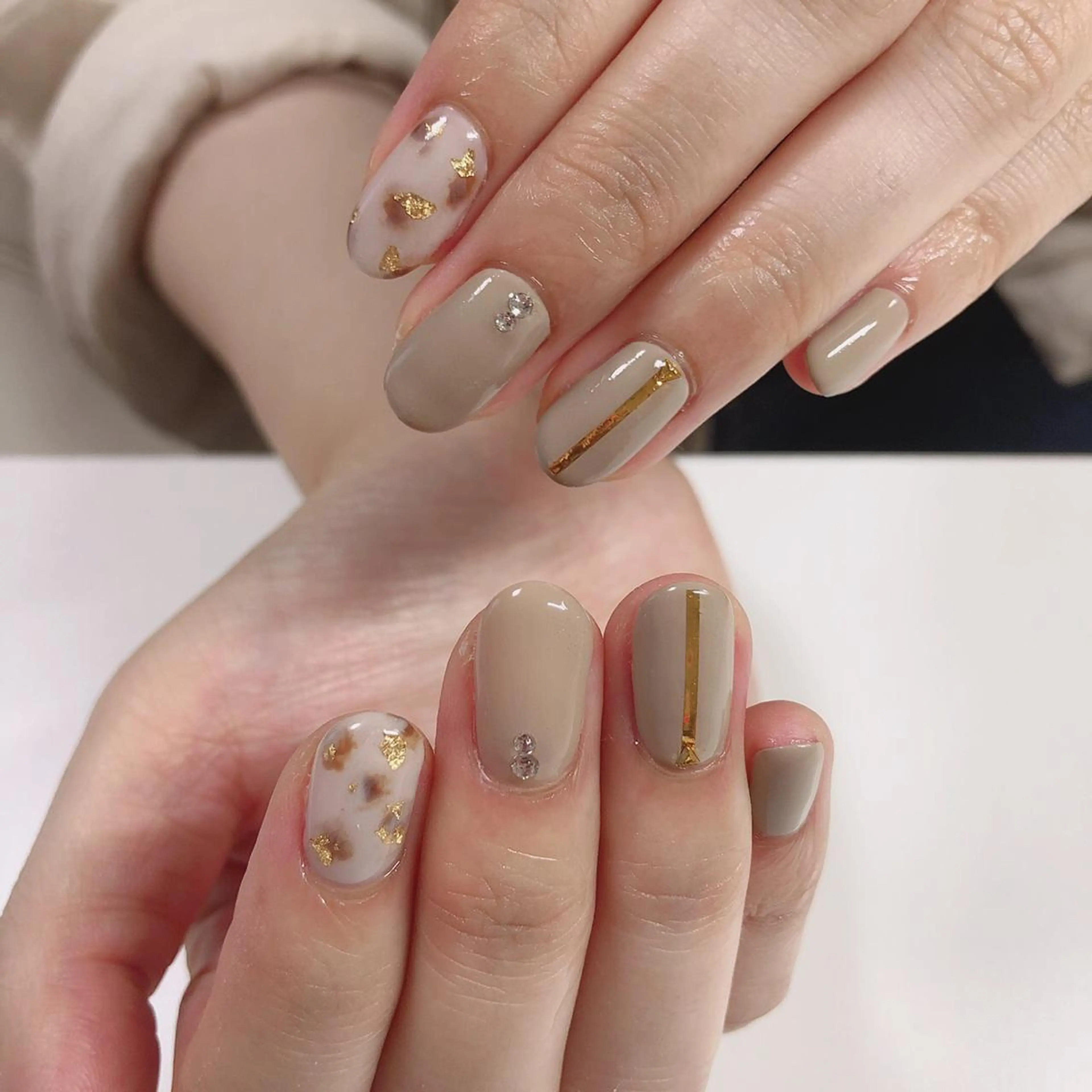 ネイル アートネイル 長さ出し フットネイル グリーン ニュアンスネイル Lily Roseスタッフ一同のマツエク・マツパデザイン