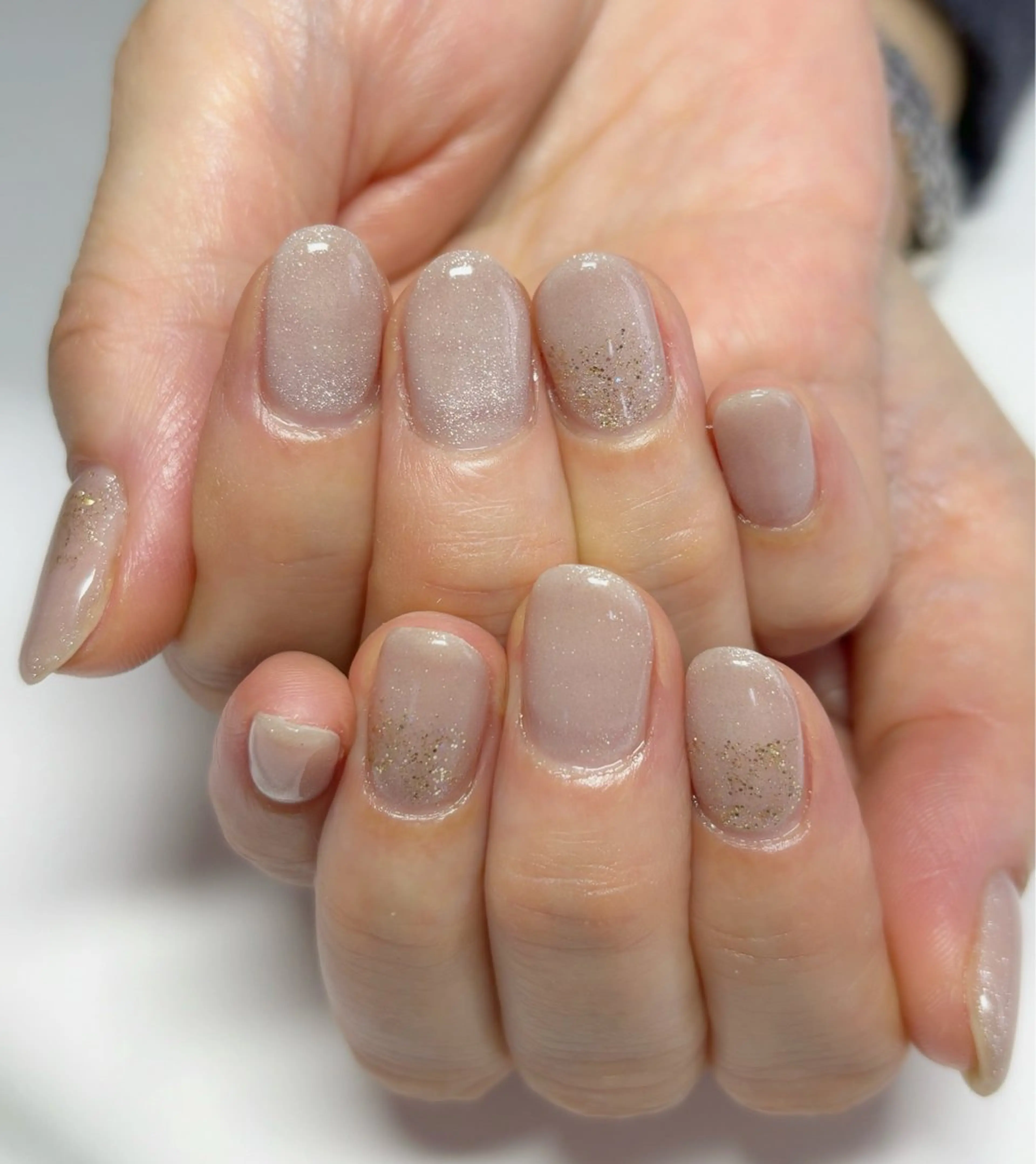 ネイル ラメ(グリッター) マグネットネイル ハンドネイル ネイルサロンNobilityNail所属・風口 麻由子のネイルデザイン