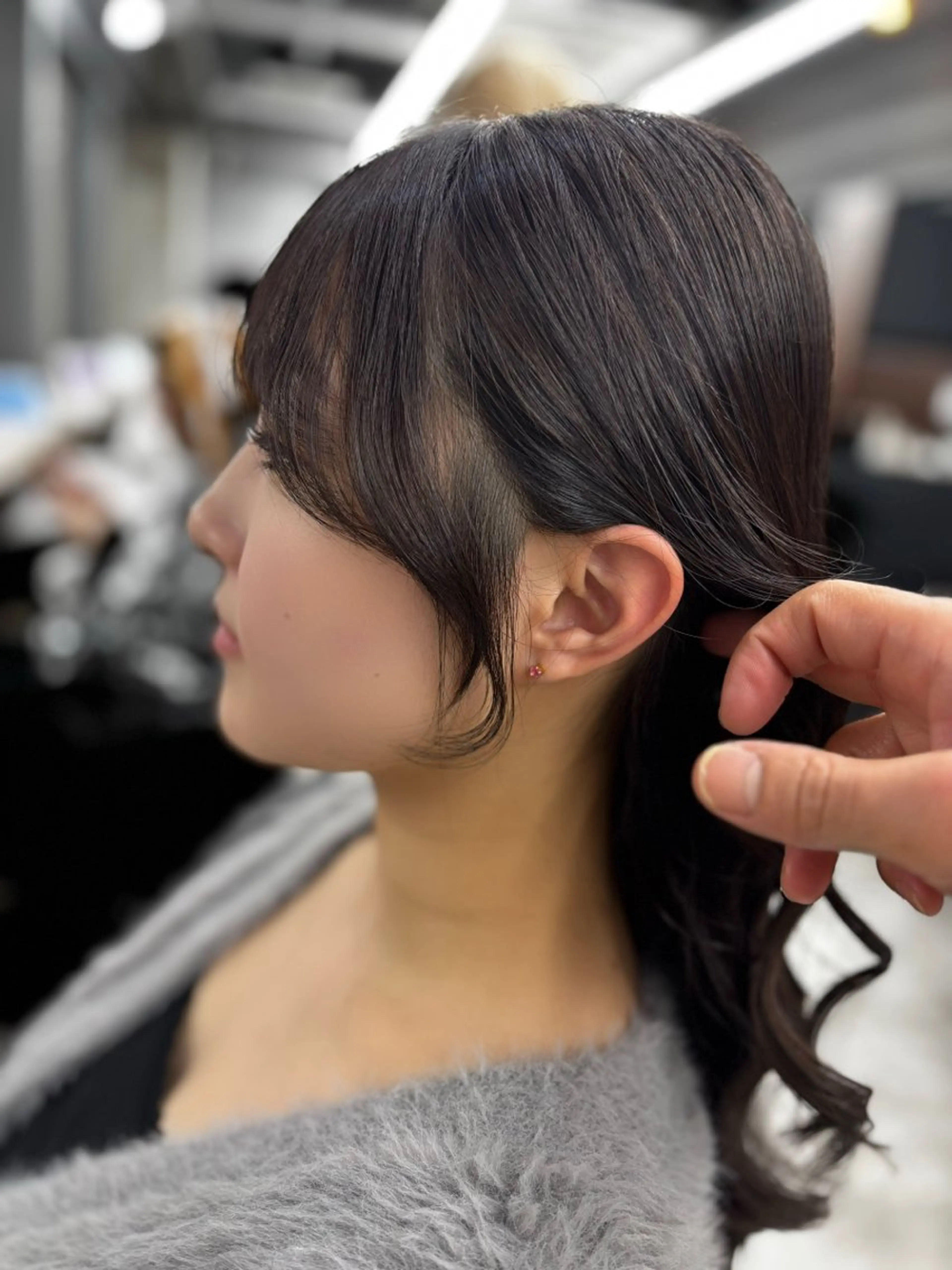 セミロング カット 🌟髪質改善ケアカラ ー美髪縮毛矯正y🌟のヘアスタイル