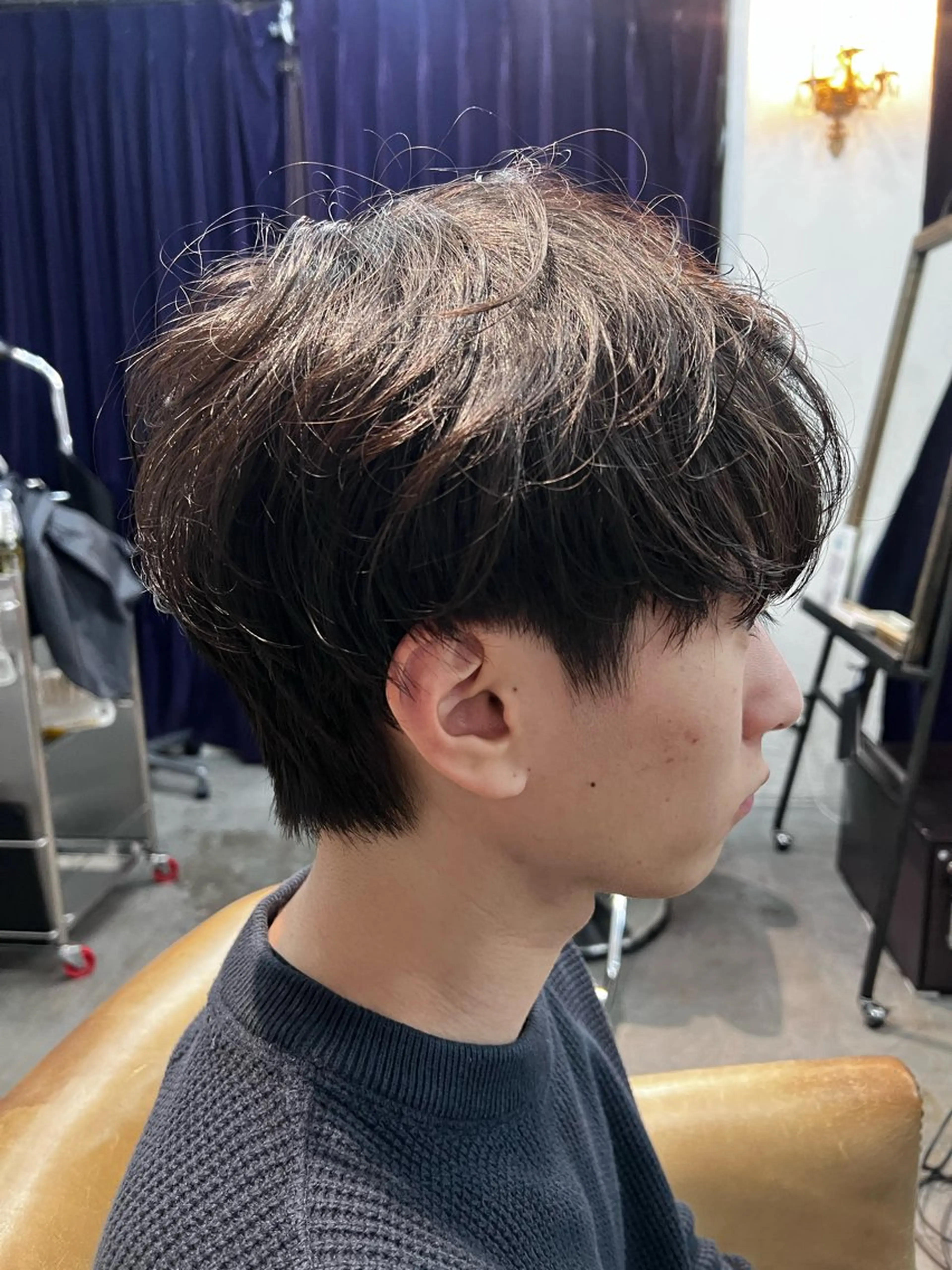 ショート カット 紙屋町ショート /ボブ　パーマ河内蓮のヘアスタイル