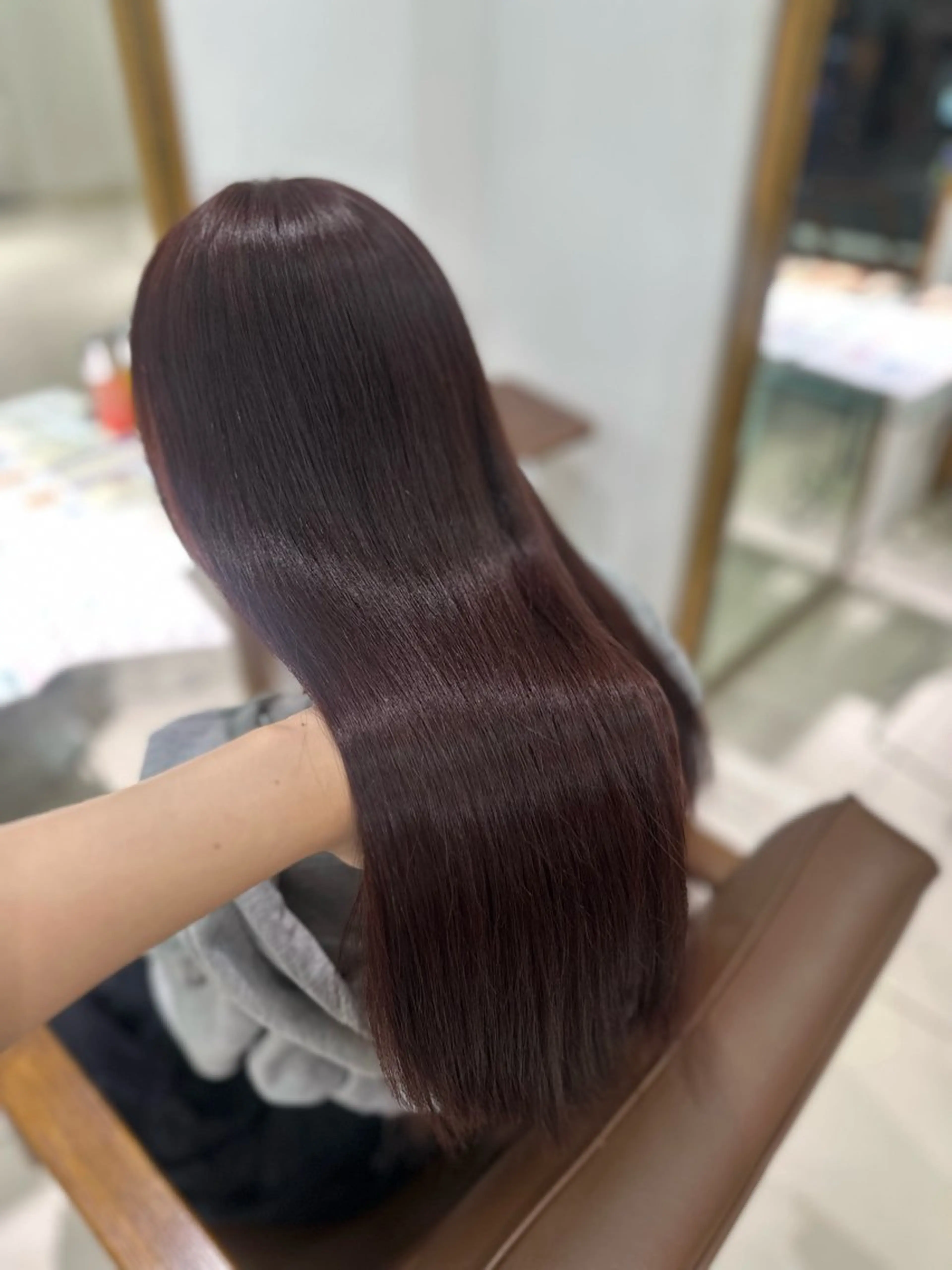 ロング カラー ラベンダーカラー ピンクカラー ピンクラベンダー ヘアカラー トリートメント 髪質改善透明感カラー 🩶Nanakoのヘアスタイル