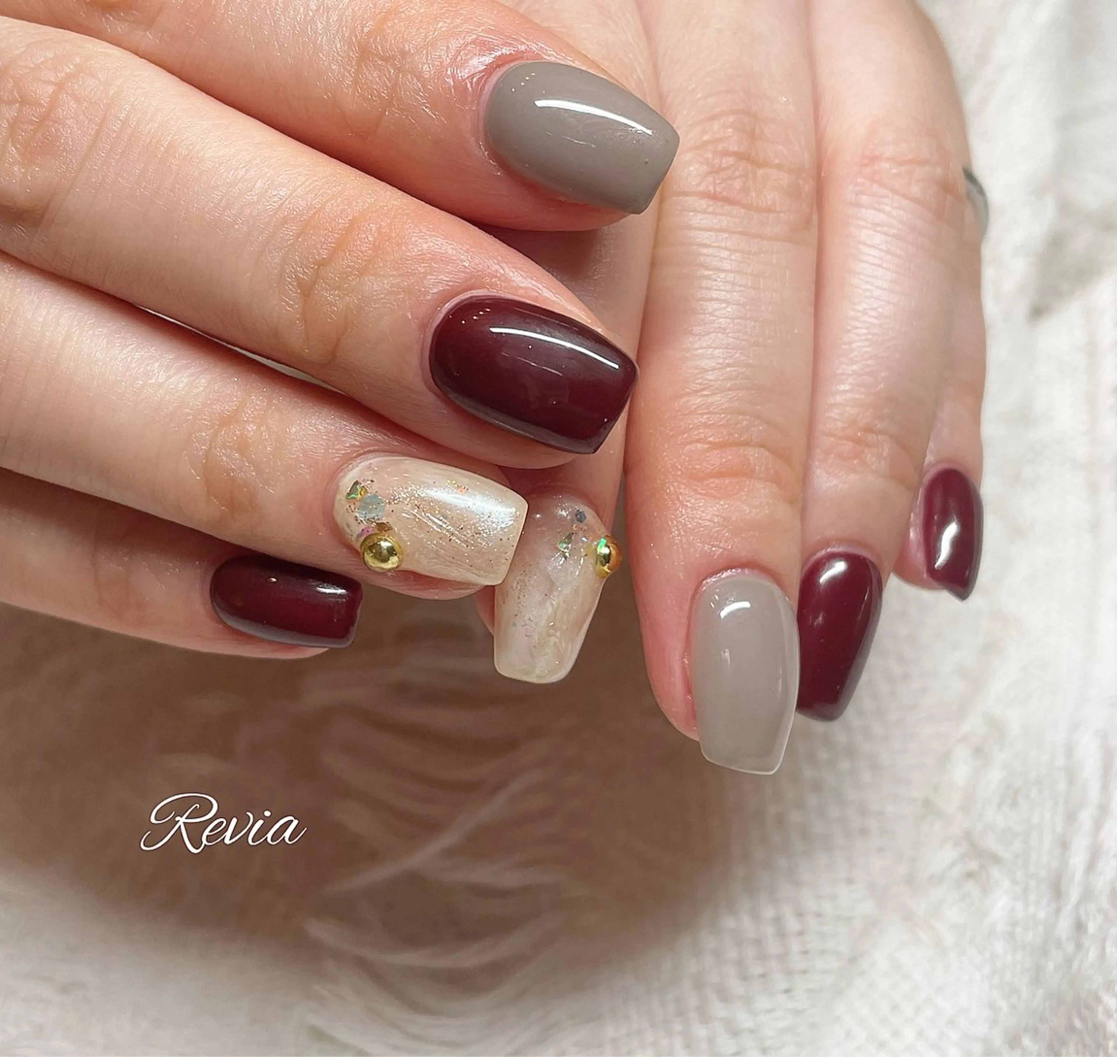 ネイル ハンドネイル revia所属・ERI Nailistのネイルデザイン