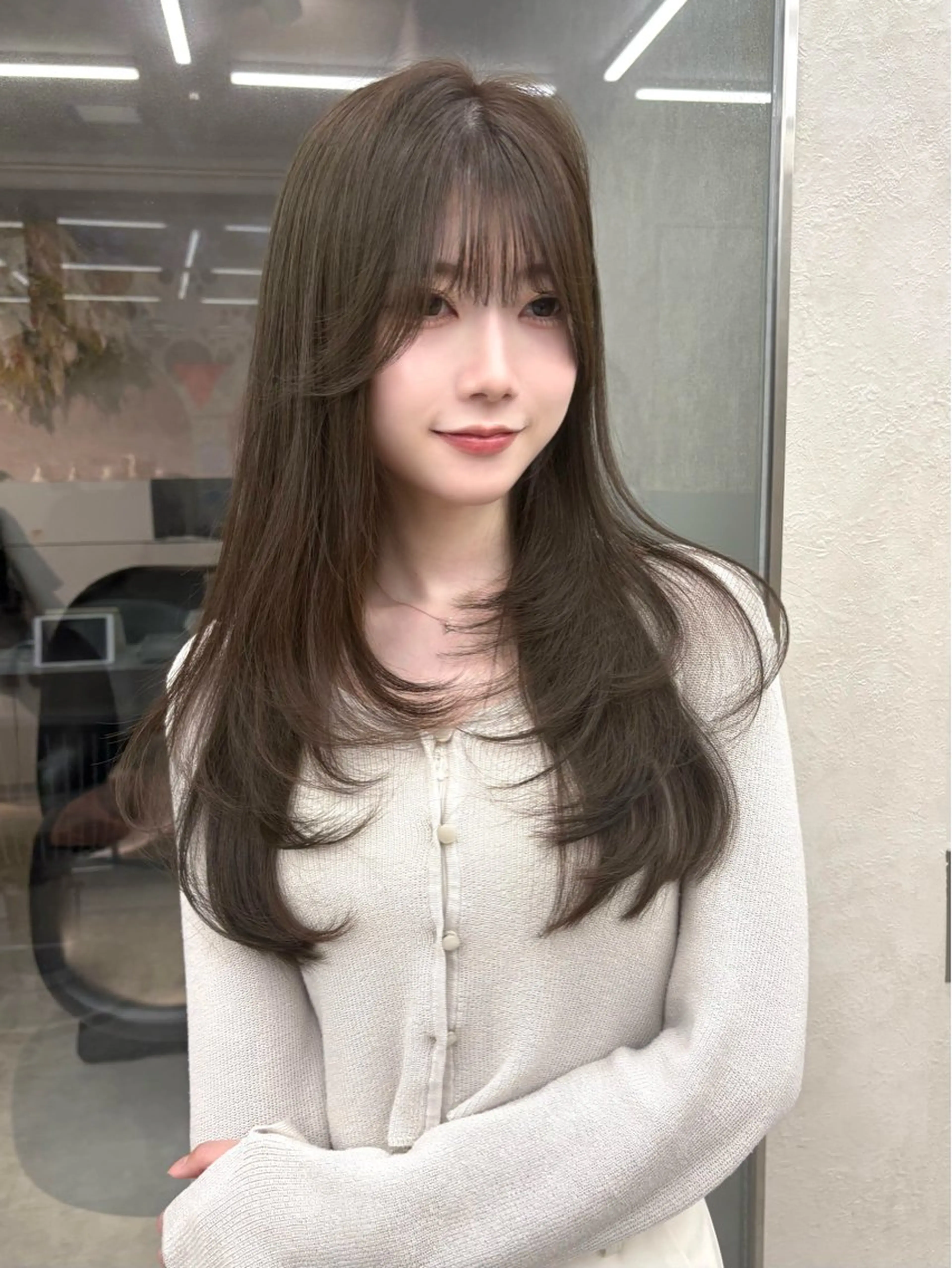 セミロング カラー ヘアアレンジ カット ヘアカラー トリートメント fumika🎀 ベージュのヘアスタイル