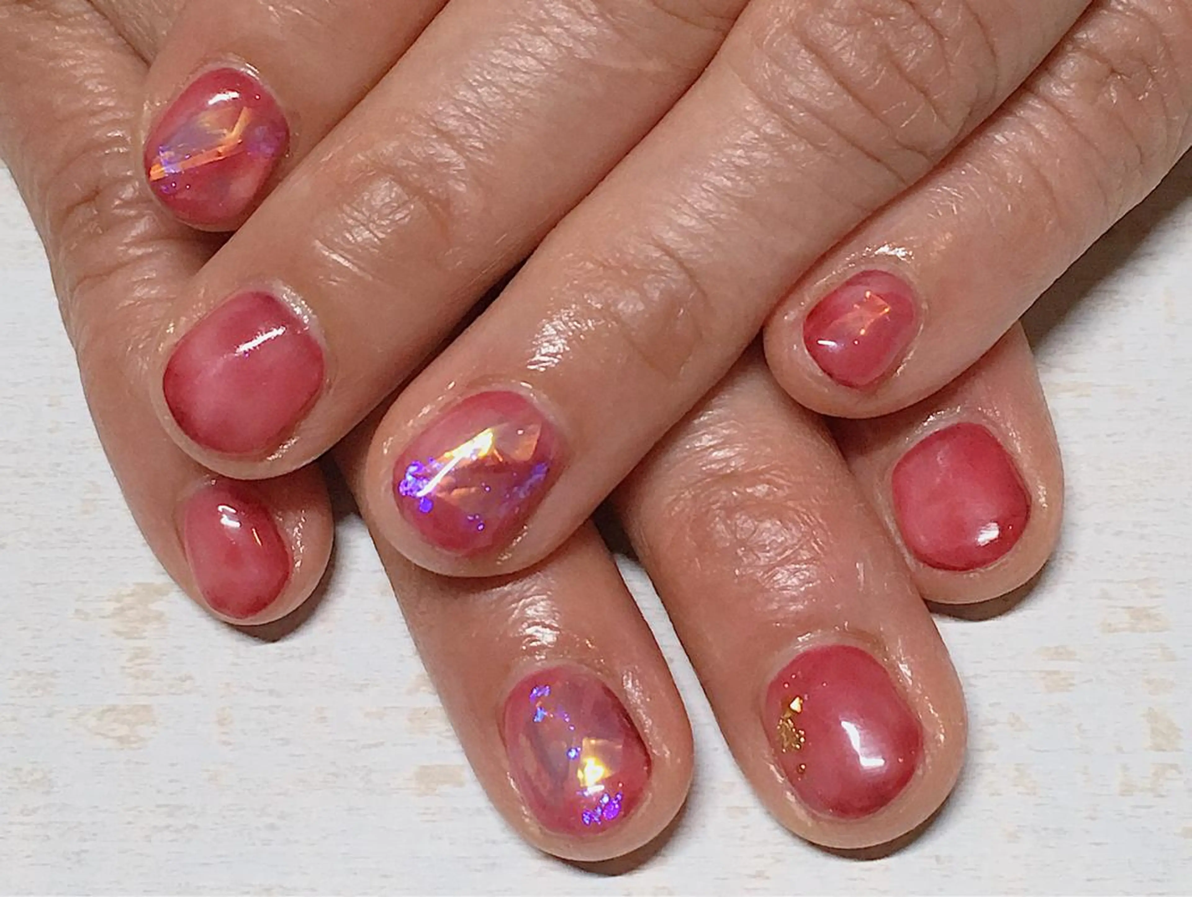 ネイル ニュアンスネイル 𖡼 yumenoのネイルデザイン