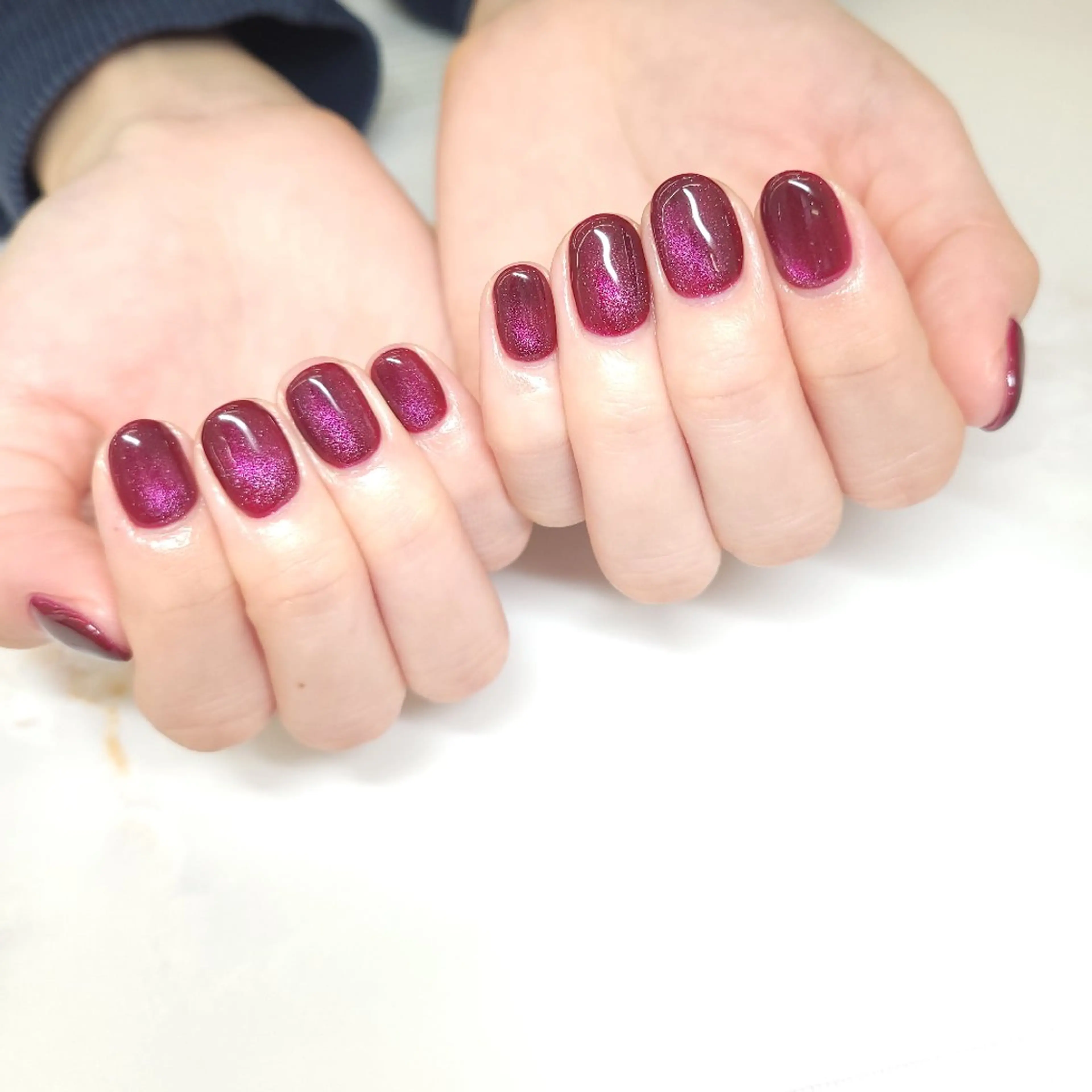 ネイル ジェルネイル マグネットネイル パラジェル WHITELY みどりのネイルデザイン