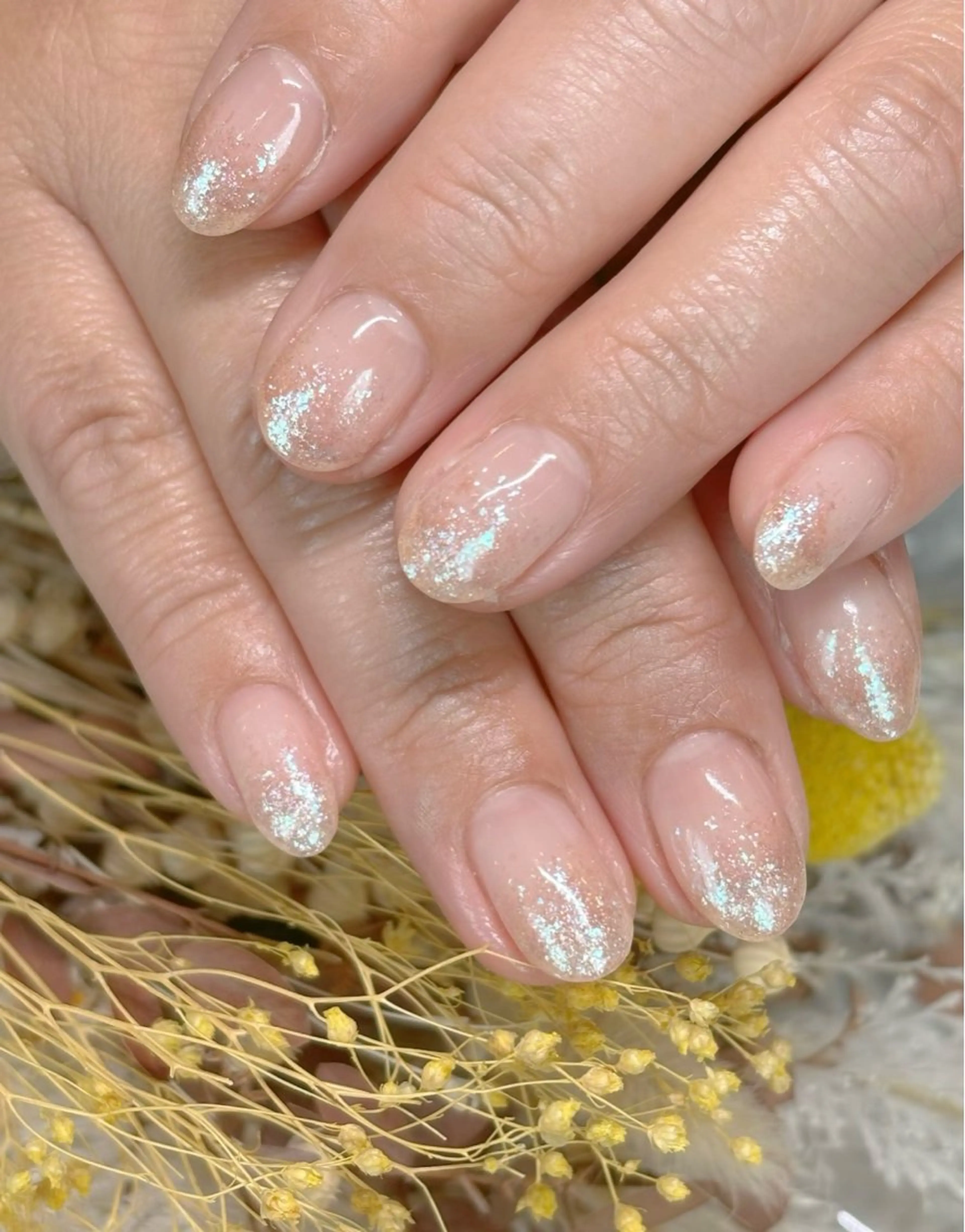 ネイル グラデーション キラキラネイル ラメ(グリッター) 福永 ふさこのネイルデザイン