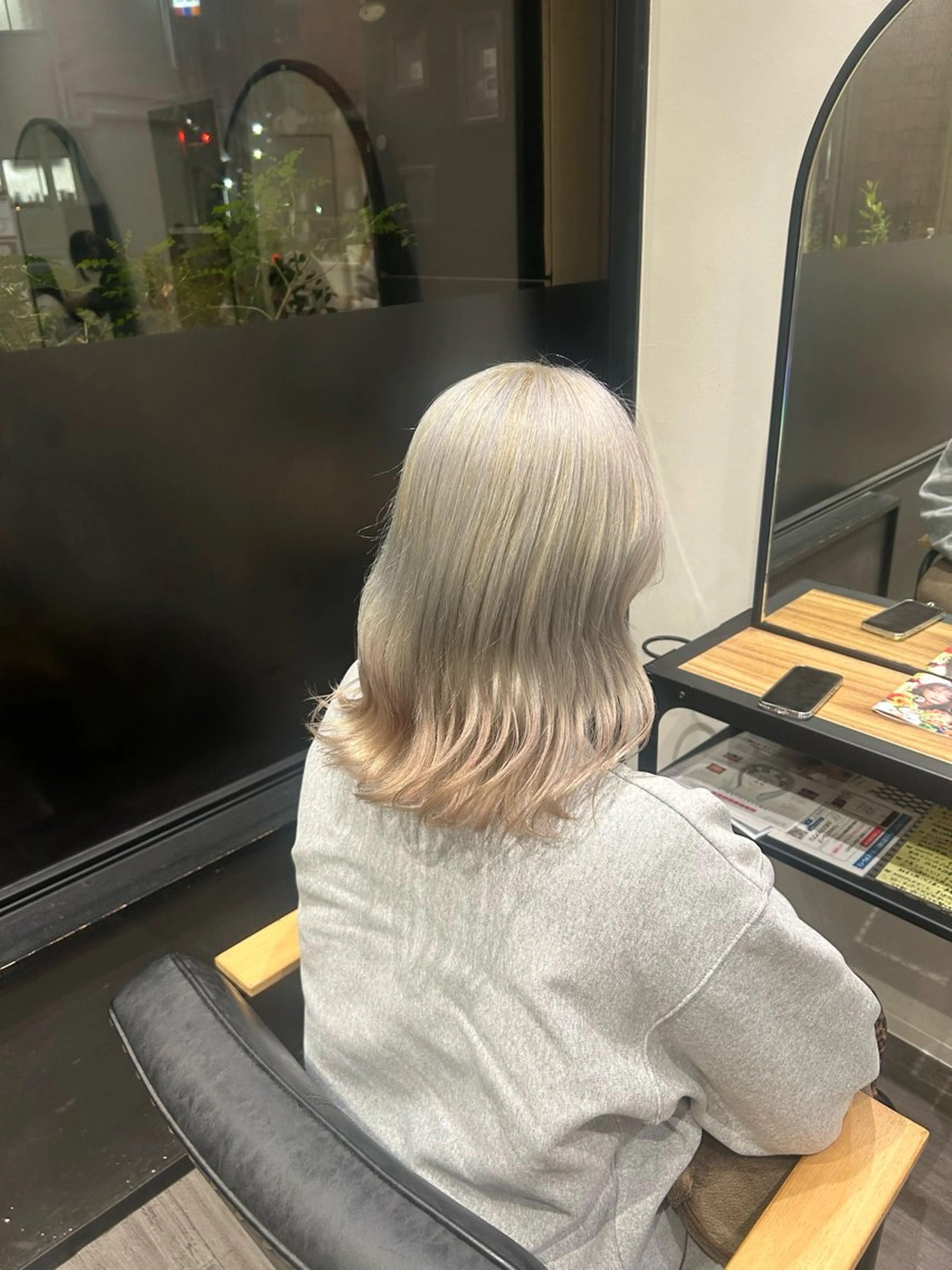 ミディアム カラー ヘアアレンジ グレージュ ヘアカラー トリートメント cocotte 💟草間紫音💟のヘアスタイル