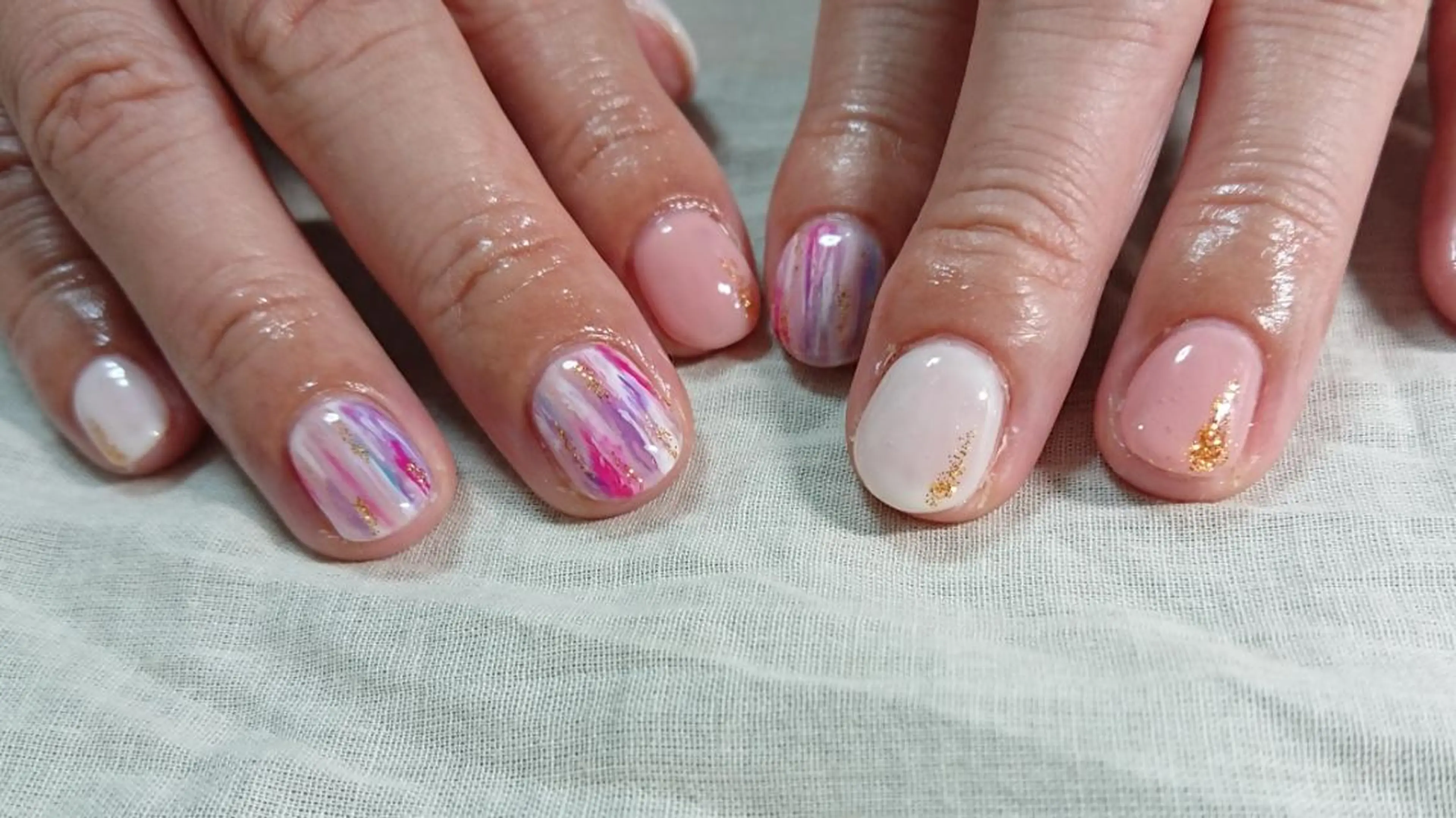 ネイル アートネイル ハンドネイル shellnail さなえのネイルデザイン