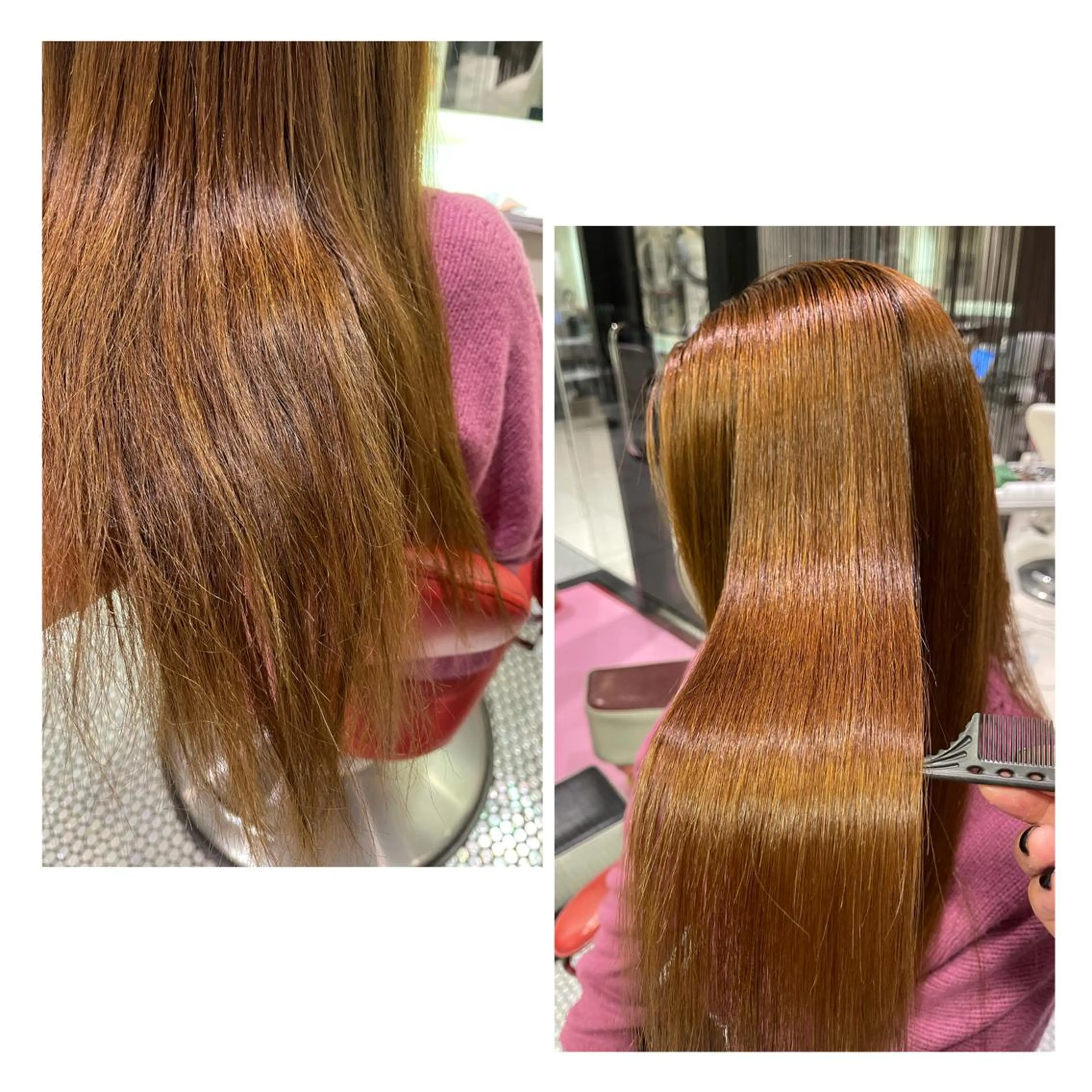 セミロング くせ毛 学生 髪質改善 レイヤーカット 縮毛矯正 縮毛矯正 トリートメント 圧倒的美髪ストレート ツダケイタロウのヘアスタイル