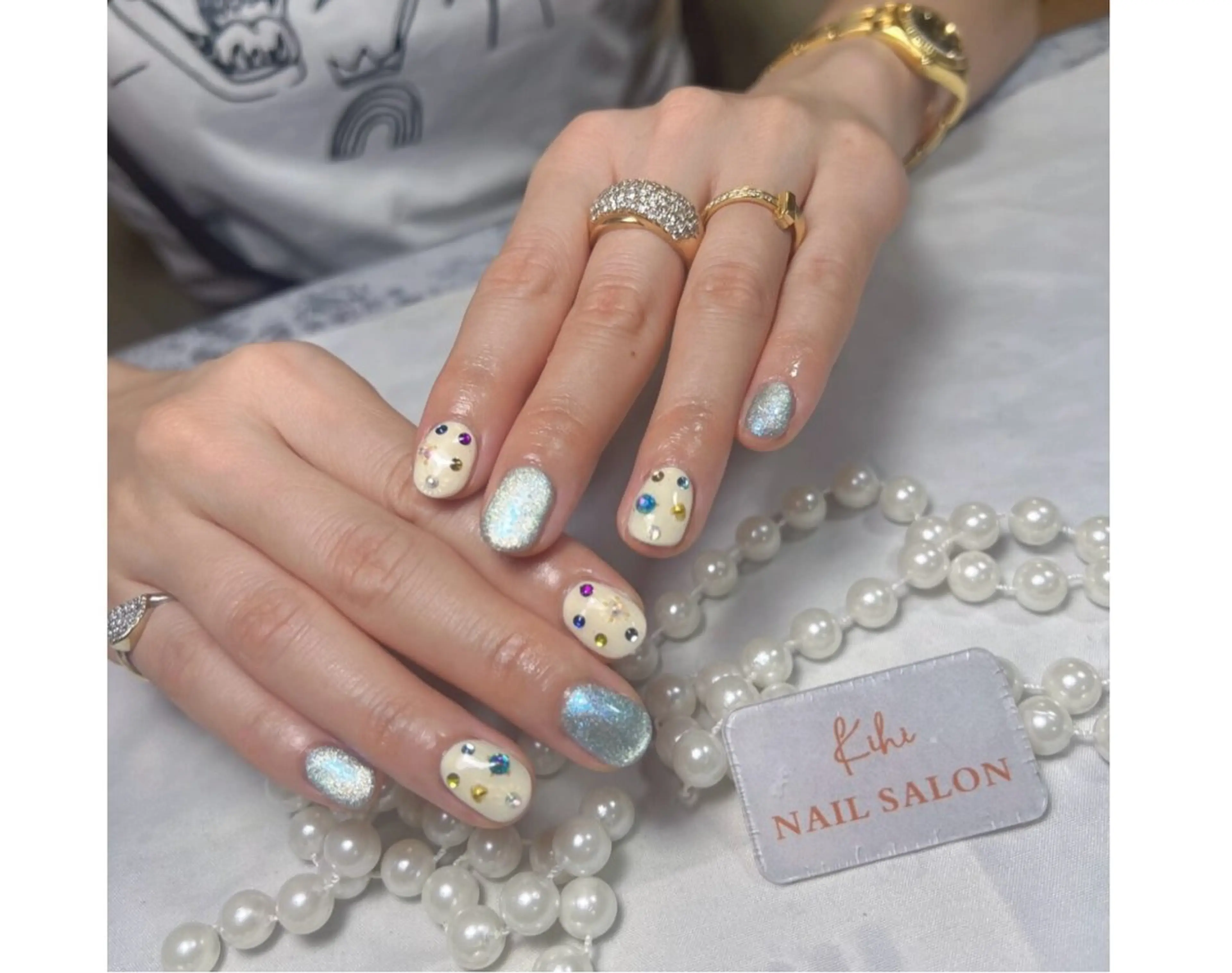 ネイル アートネイル フレンチネイル ジェルネイル グラデーション 韓国ネイル Nail Salon kihi大塚店のネイルデザイン