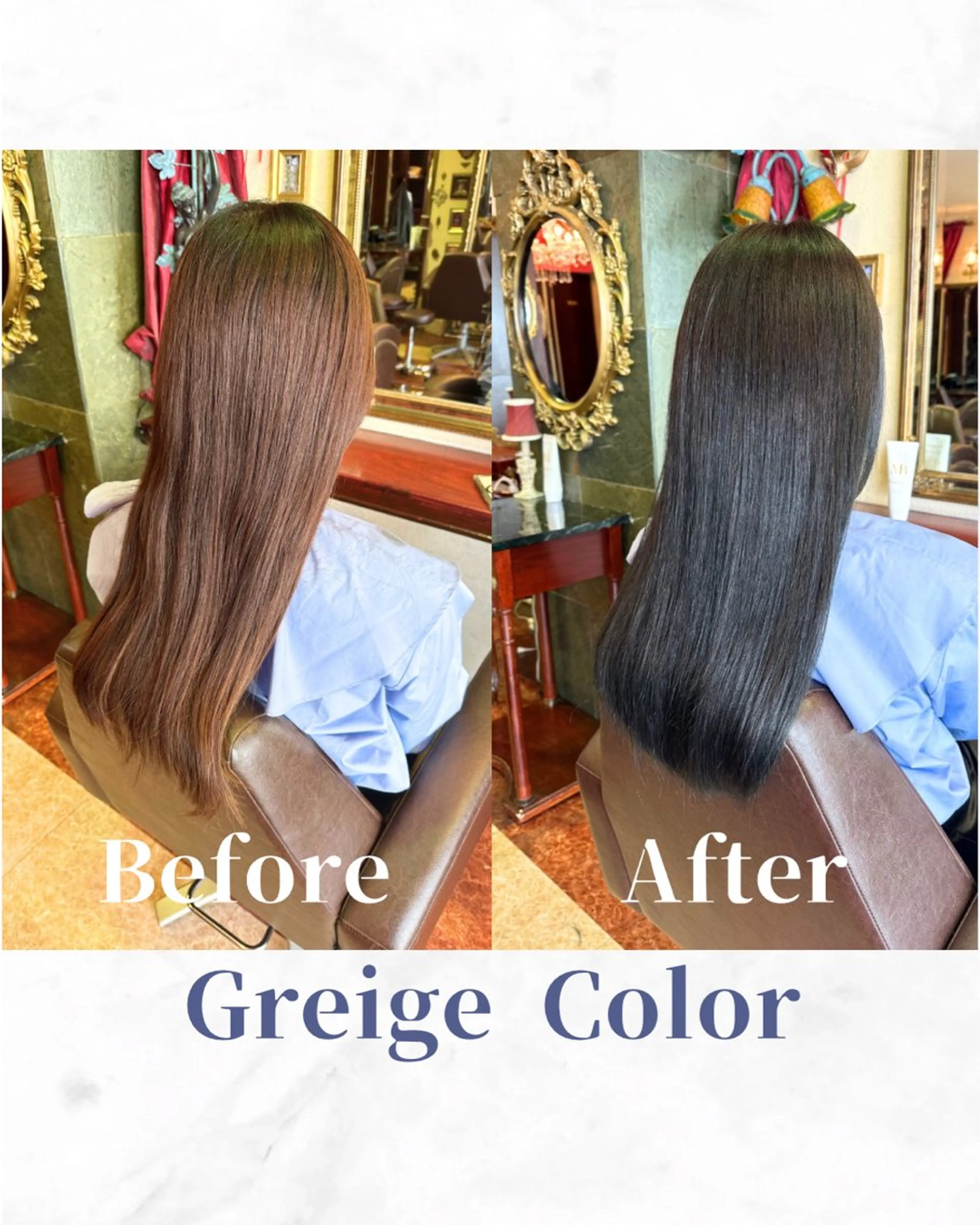 ロング カラー アディクシーカラー 透明感カラー グレージュ イルミナカラー 髪質改善 【レイヤー/韓国風 /髪質改善】RINのヘアスタイル