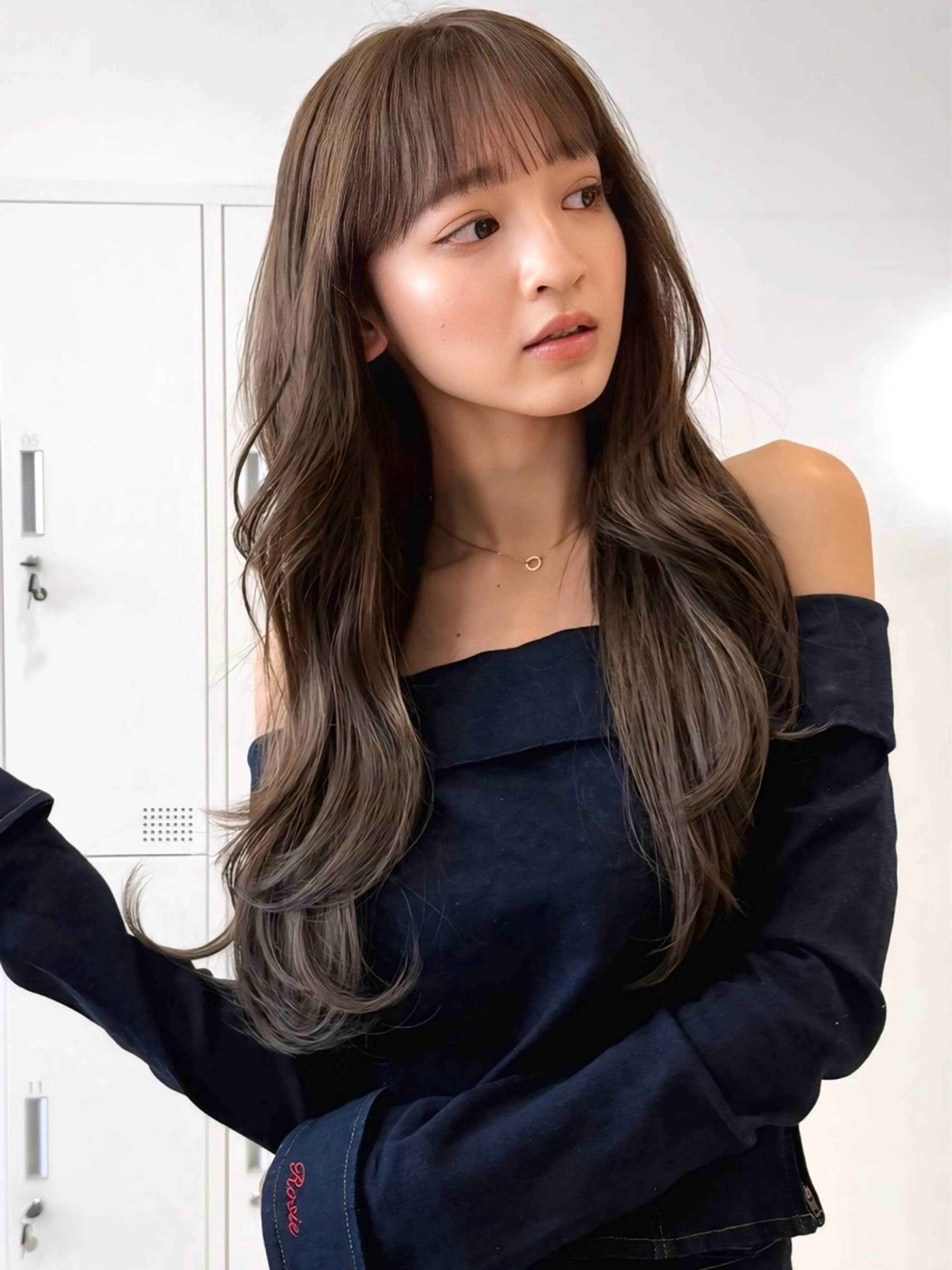 ロング カラー カット ヘアカラー トリートメント 盛れるカットカラー DEAN豊橋店のヘアスタイル