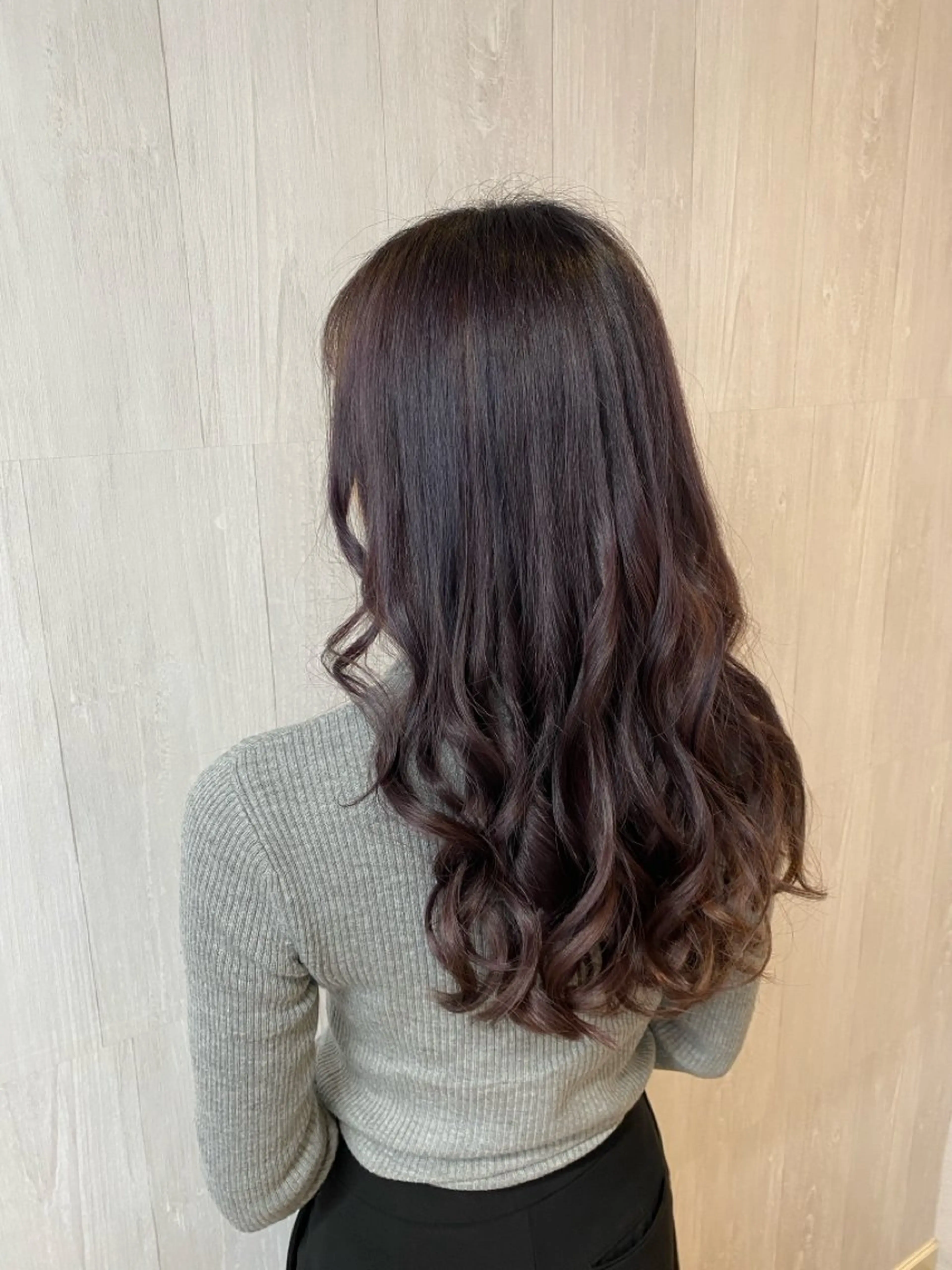 ロング カラー ピンクカラー カット ヘアカラー トリートメント GLOSS♡ ヤマガミコウジのヘアスタイル