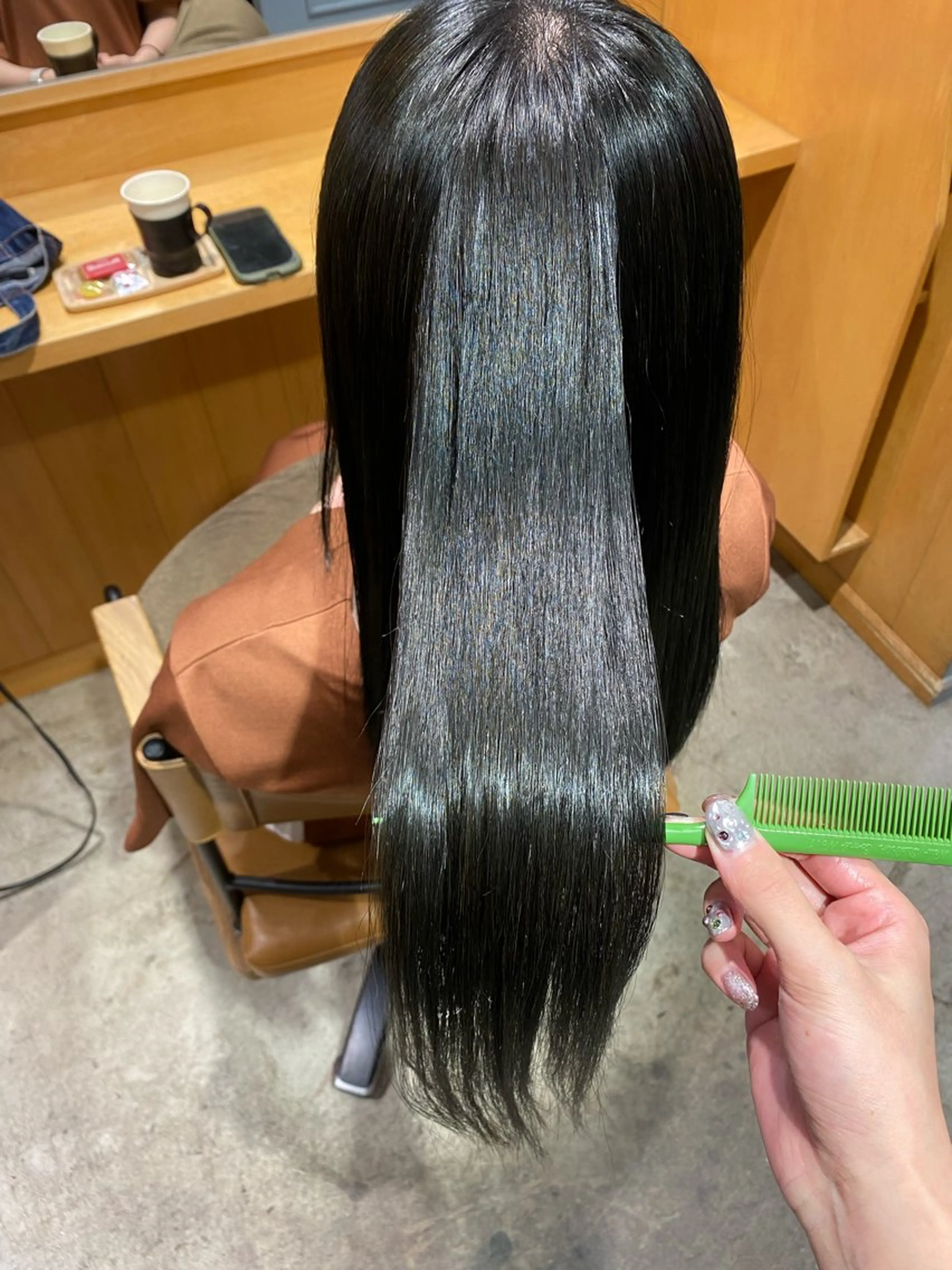 セミロング 髪質改善 縮毛矯正 トリートメント カット 縮毛矯正 トリートメント GINZARay2 風本朱里🐥のヘアスタイル