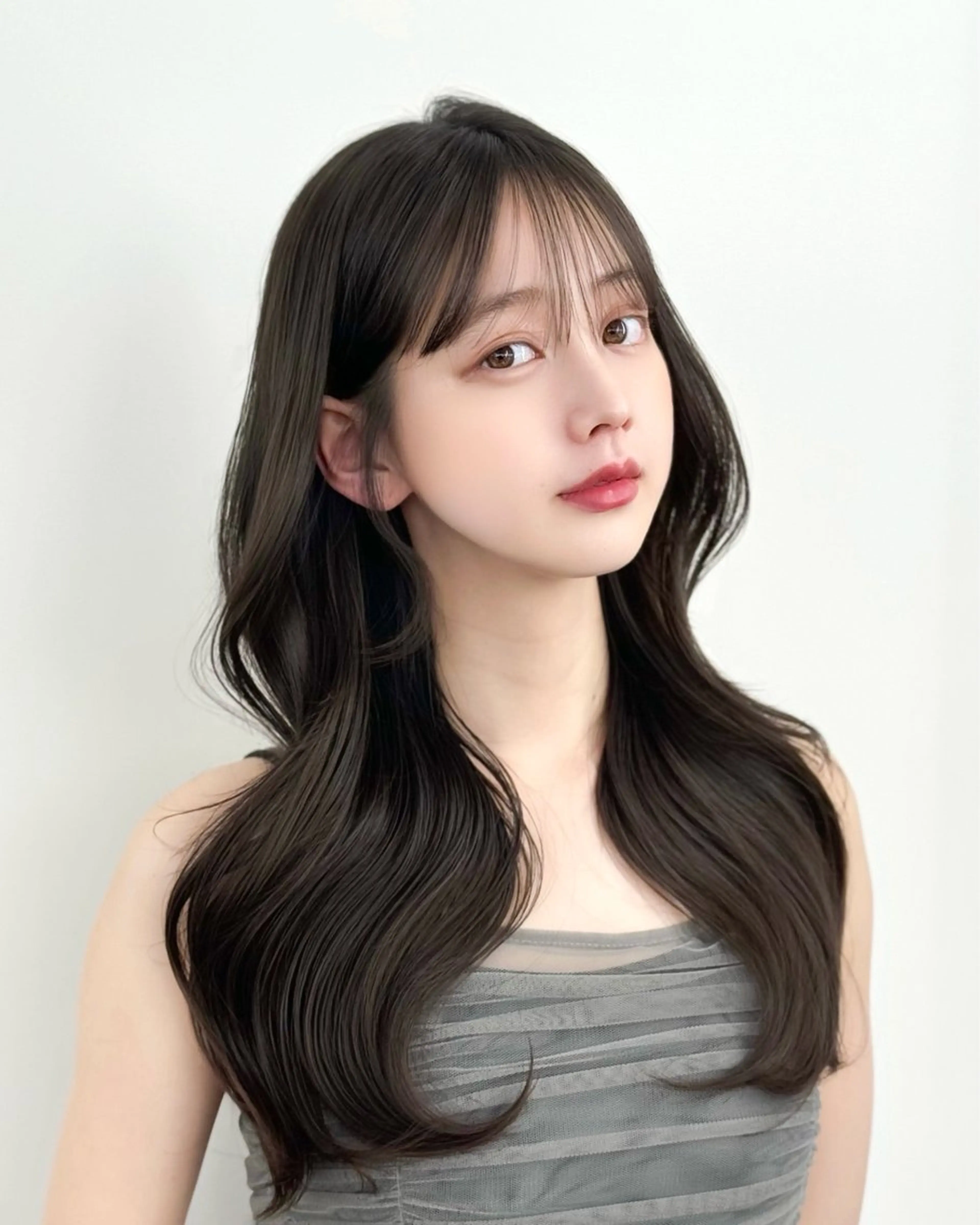 ロング カラー 韓国ヘア　紗希 🦋のヘアスタイル