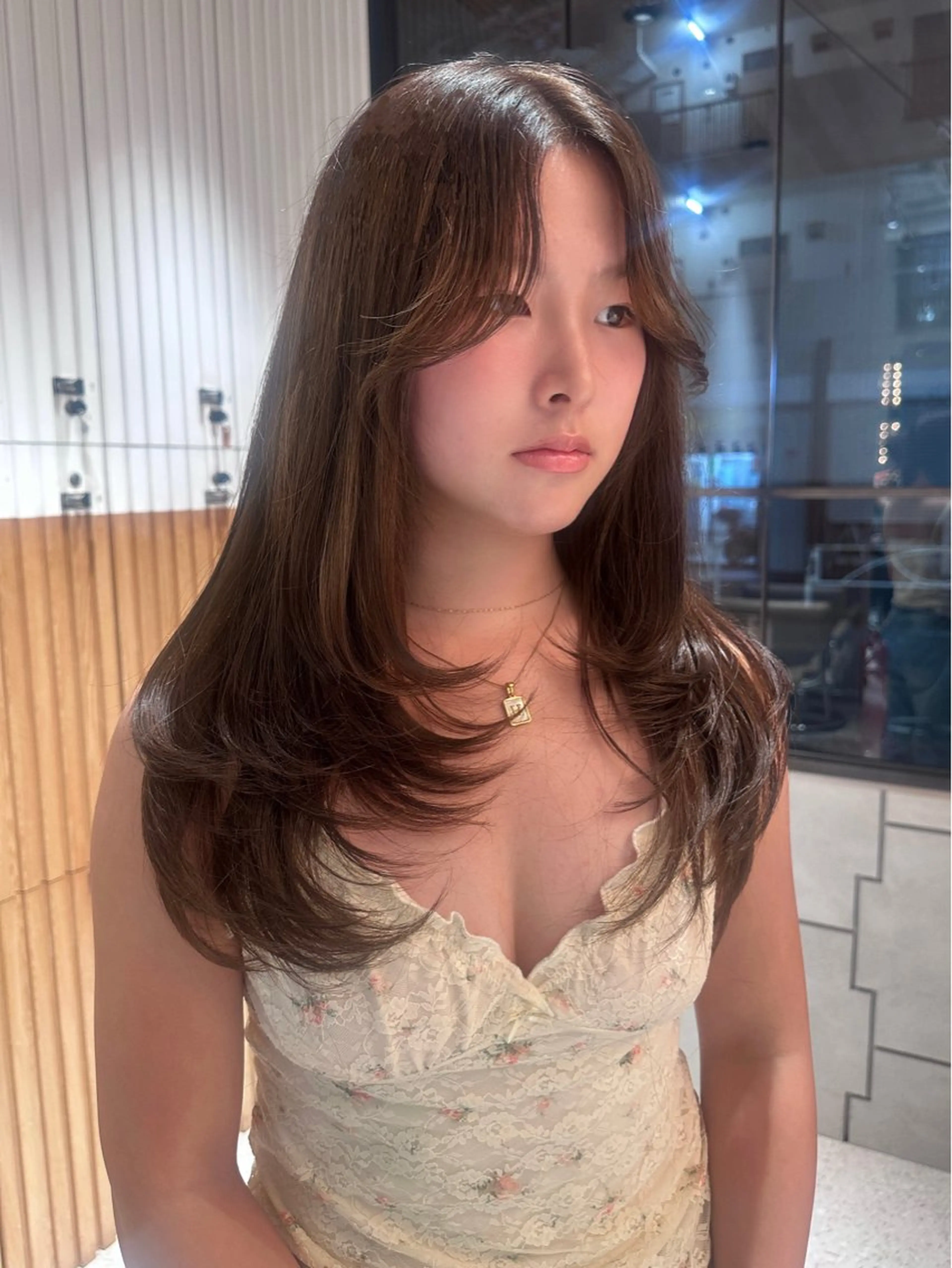 ロング カット YUI/レイヤー/ ハッシュカットのヘアスタイル